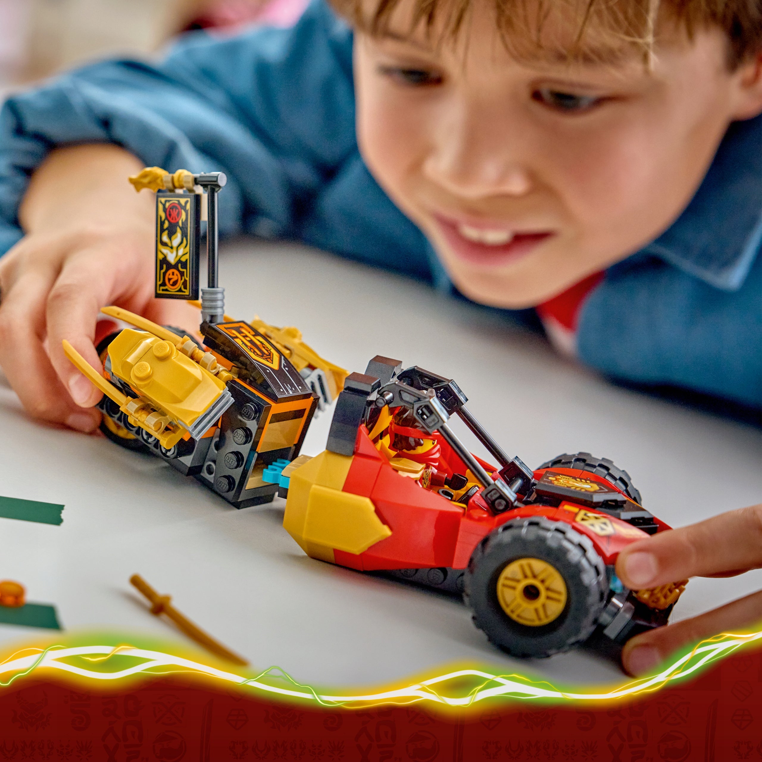LEGO NINJAGO Multifunctional vehicles of Kai and Cole 71864 Information regarding product safety and compliance Not suitable for children under 36 months of age