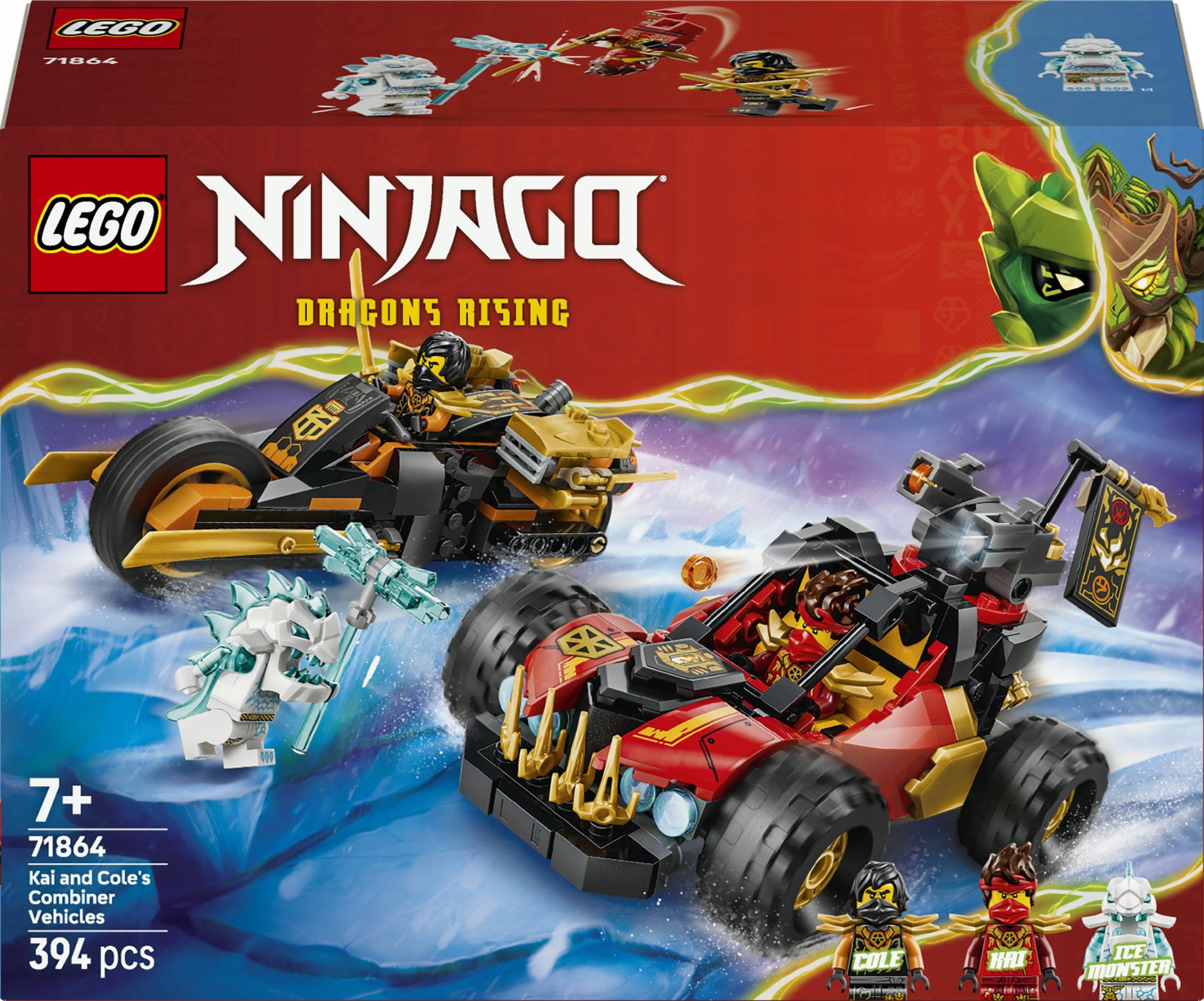 LEGO NINJAGO Multifunctional vehicles of Kai and Cole 71864