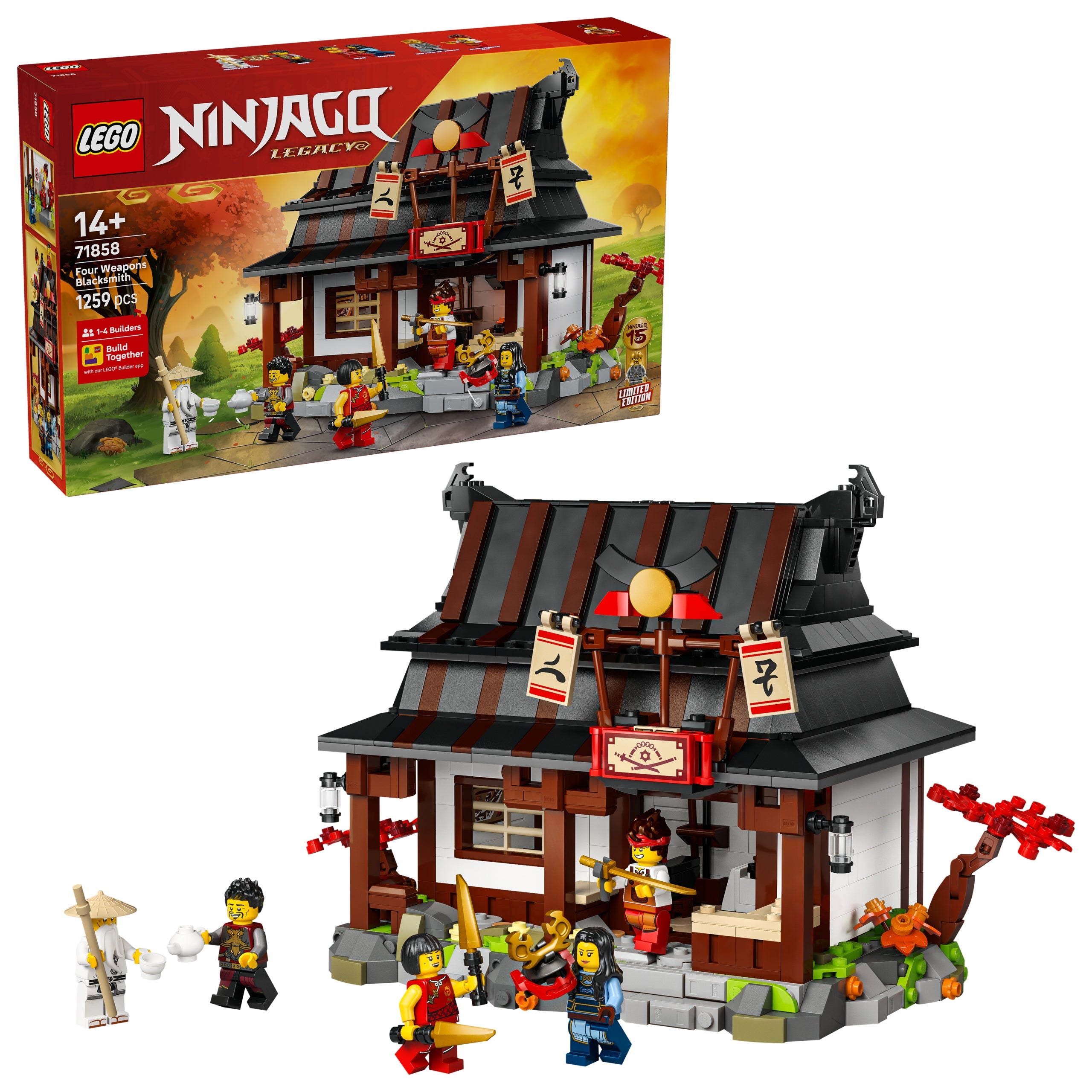 LEGO Ninjago 71858 Forge Four Weapons 15th Anniversary