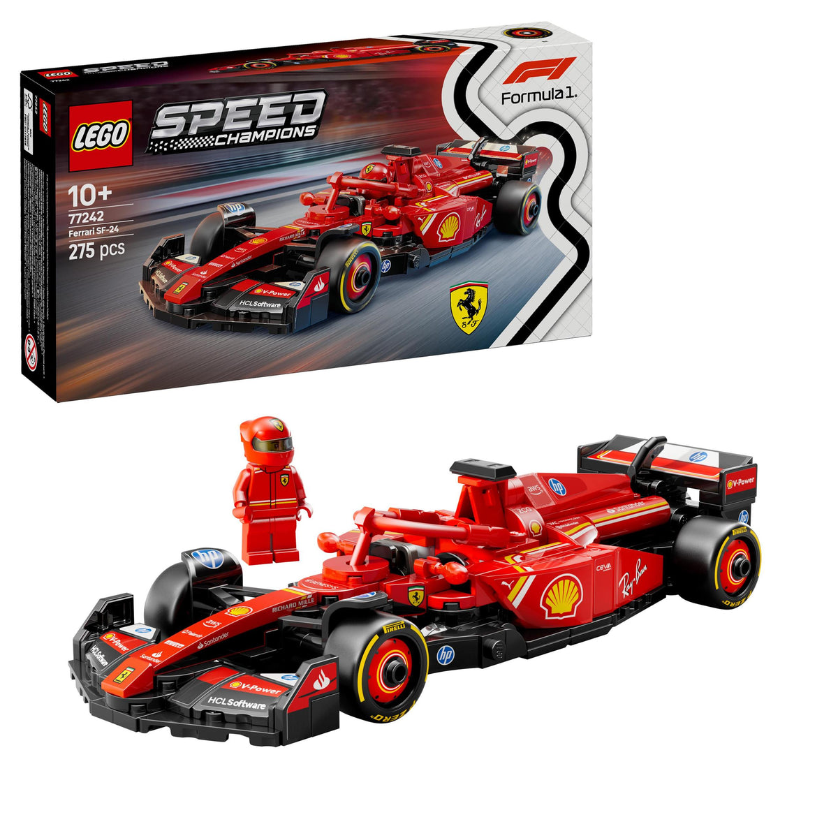 LEGO SPEED CHAMPIONS 77242 CAR F1 FERRARI SF-24 + PDF CATALOGUE Brand LEGO