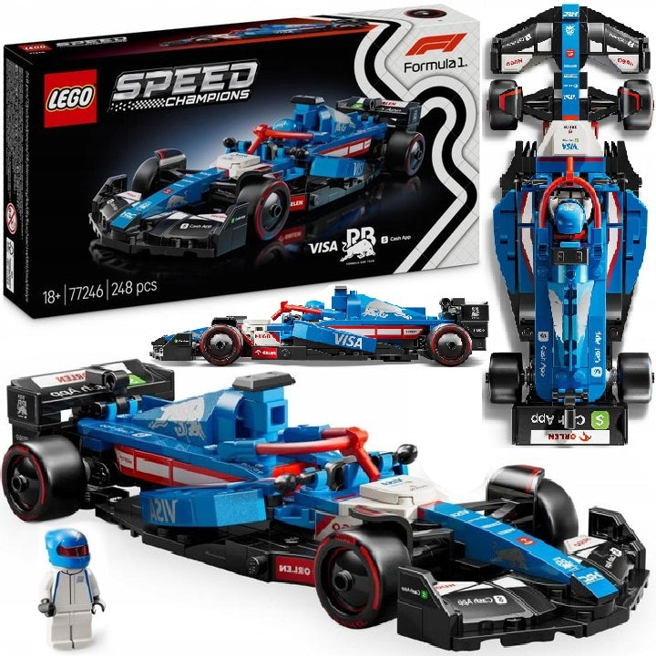 LEGO SPEED CHAMPIONS 77246 F1 Bolide Visa Cash App RB VCARB 01 + PDF CATALOG