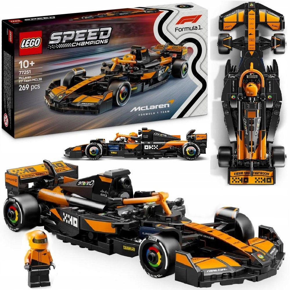 LEGO SPEED CHAMPIONS 77251 F1 BOLID MCLAREN TEAM MCL38 + LEGO CATALOG IN PDF