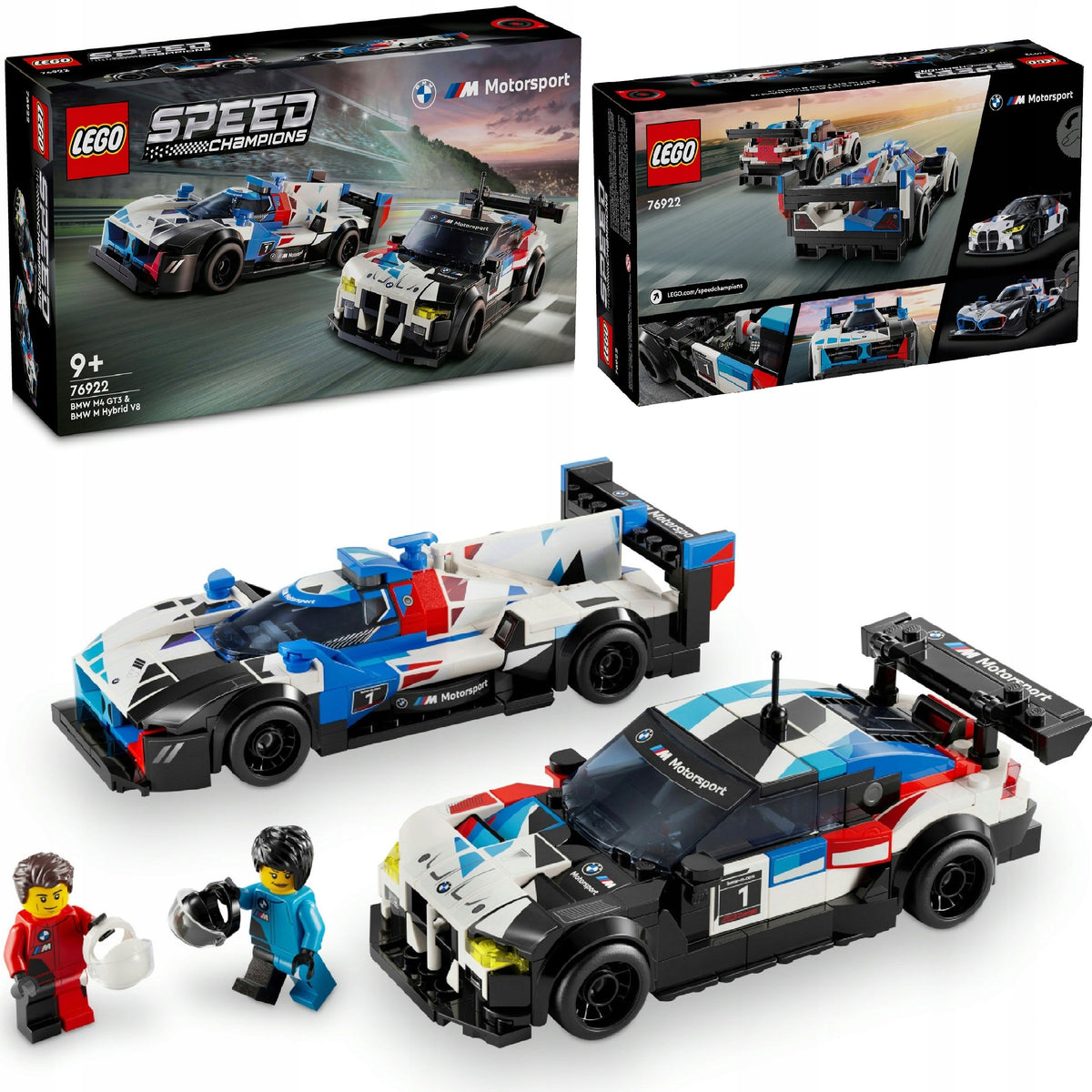 LEGO SPEED CHAMPIONS RACING CARS BMW M4 GT3 & BMW M Hybrid V8 76922