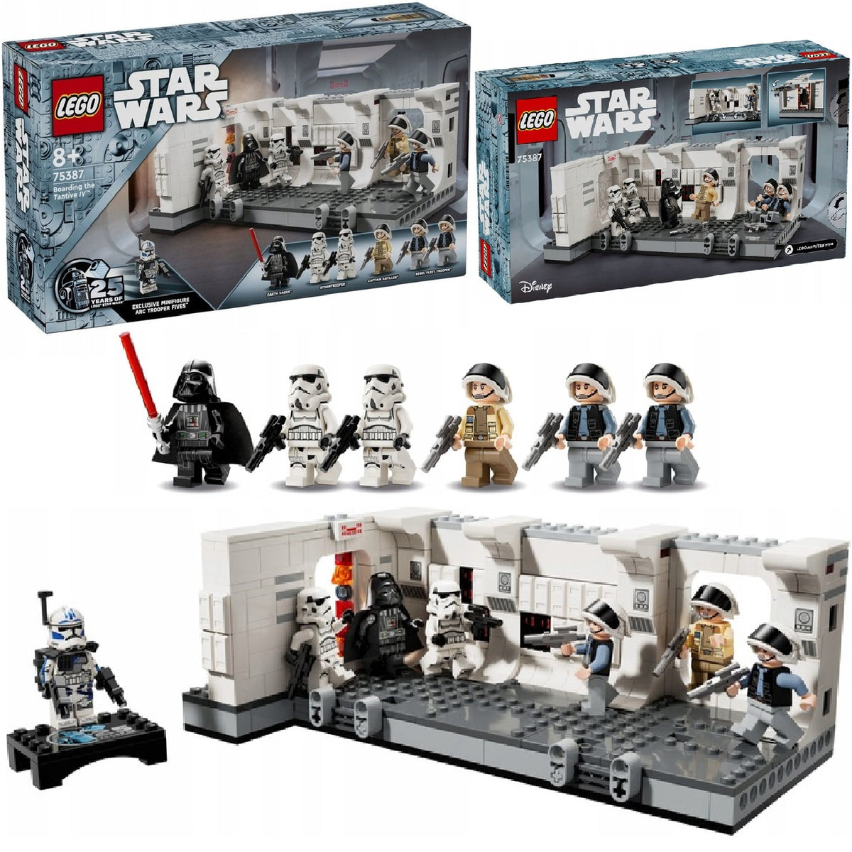 LEGO STAR WARS 75387 BOARDING THE TANTIVE IV SPACESHIP