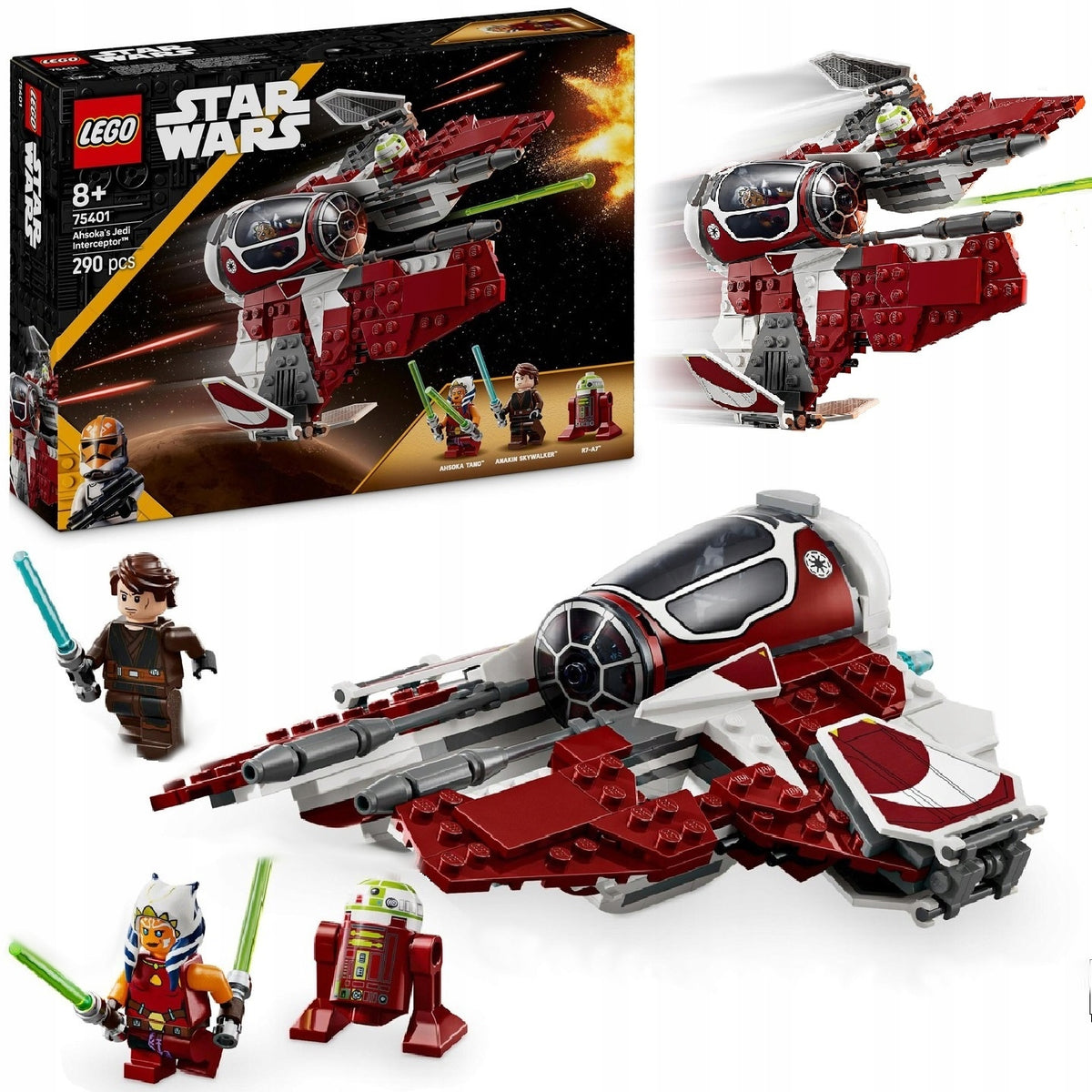LEGO STAR WARS 75401 INTERCEPTOR JEDI AHSOKI + DIRECTORY LEGO PDF VERSION