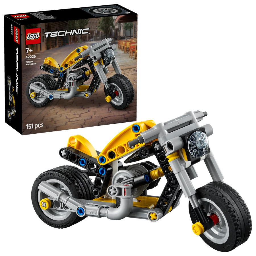 LEGO TECHNIC 42225 YELLOW CHILDREN'S MOTORCYCLE + LEGO CATALOG IN PDF VERSION Packaging status original