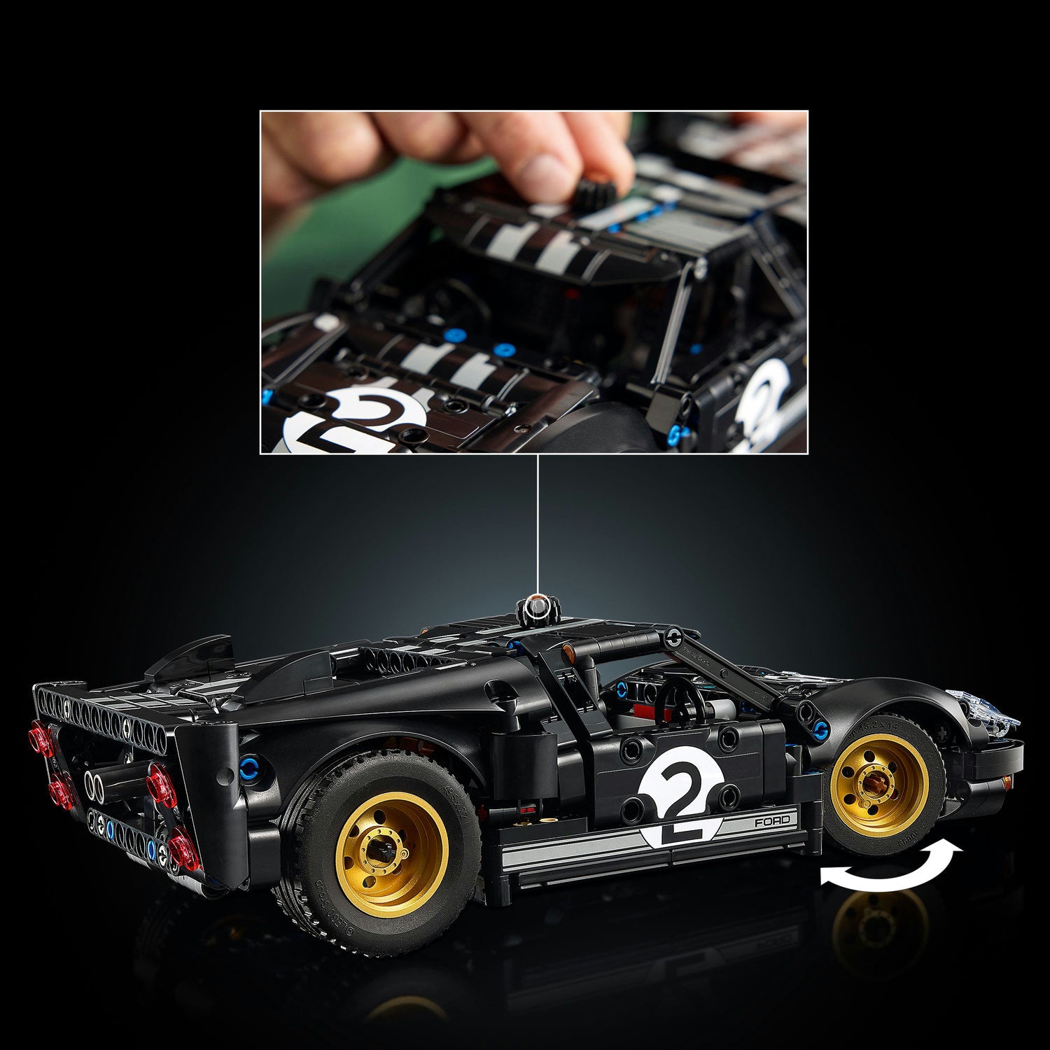 LEGO Technic 1966 Ford GT40 MKII 42223 race car Brand LEGO