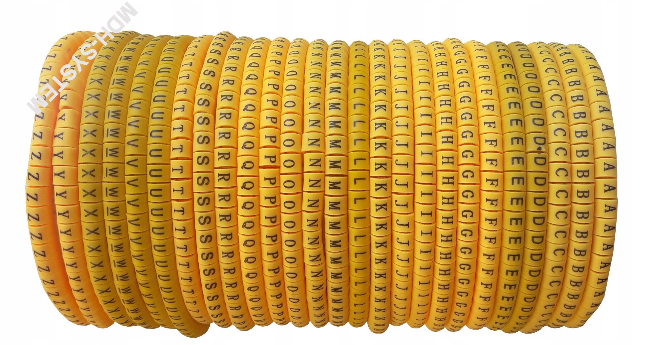LETTER CABLE MARKER WIRE MARKERS LETTERS A-Z 1040 PIECES Manufacturer code ZNACZNIKI PRZEWODÓW LITERY A - Z 1040 SZT.