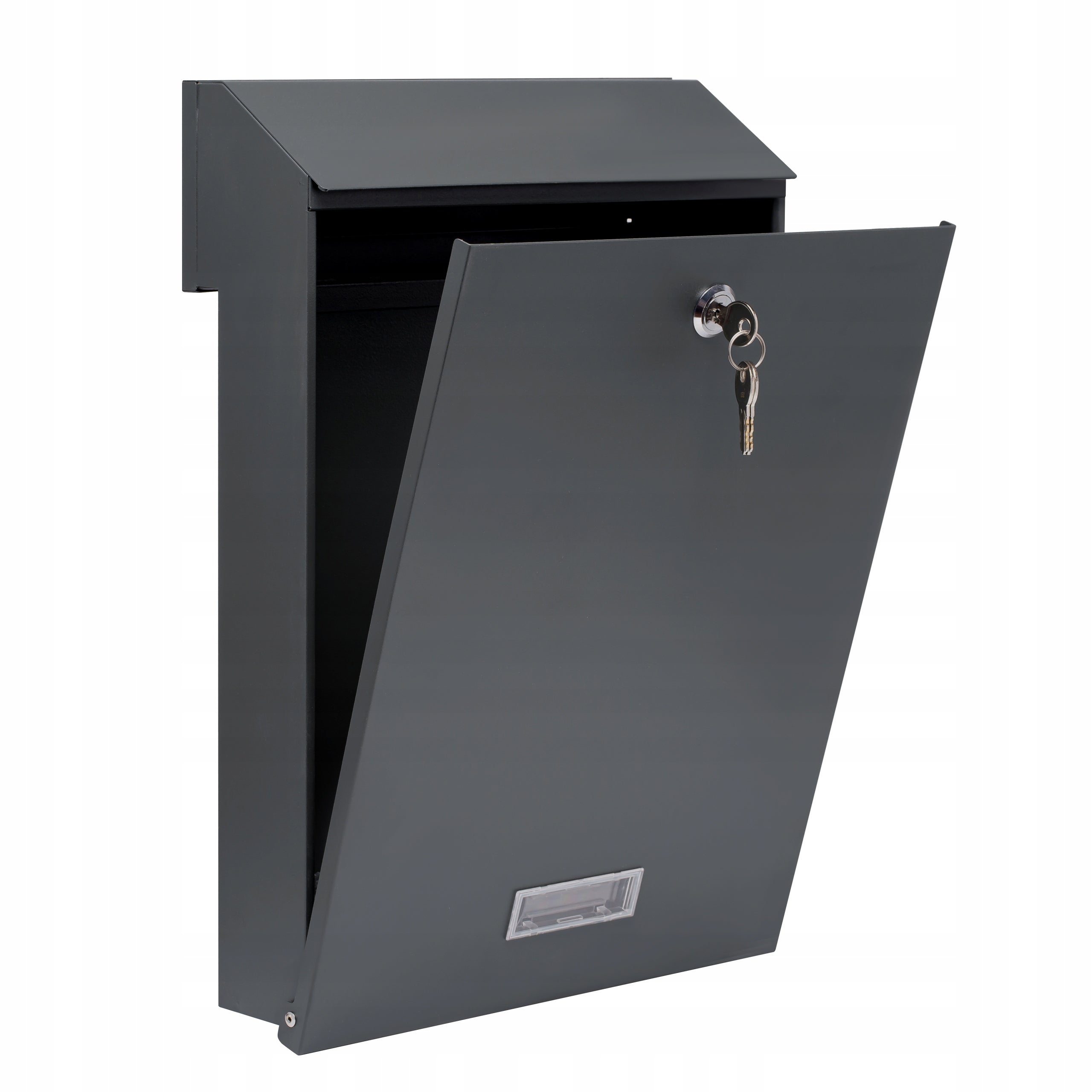 LETTERBOX DOUBLE-SIDED SLOT 3 WRENCHES ANTHRACITE MAT C4 Box type european mailbox slot