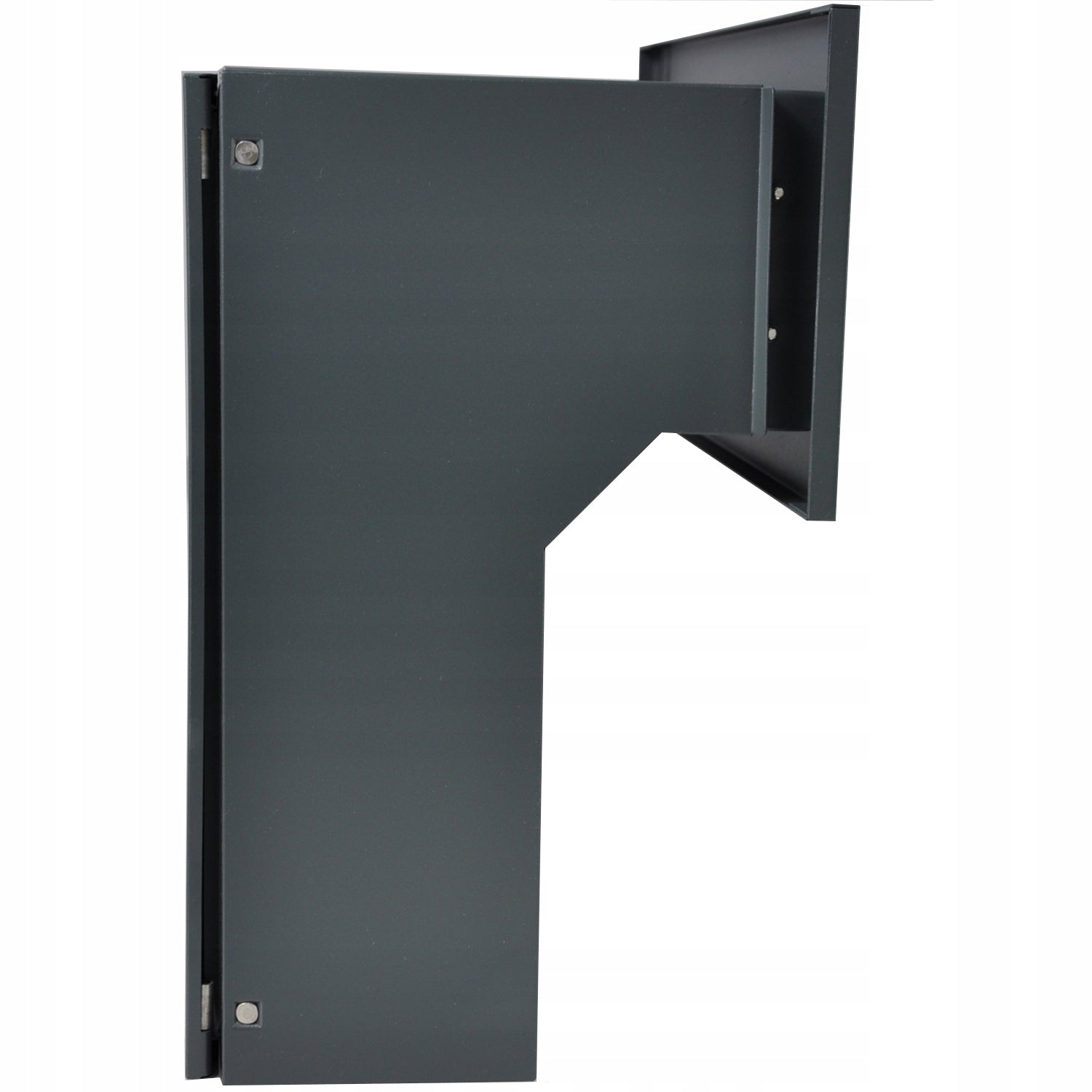 LETTERBOX FOR EMBEDDING THROUGH DOUBLE-SIDED C4 ANTHRACITE + 3 KEYS Manufacturer code Essen antracyt mat.