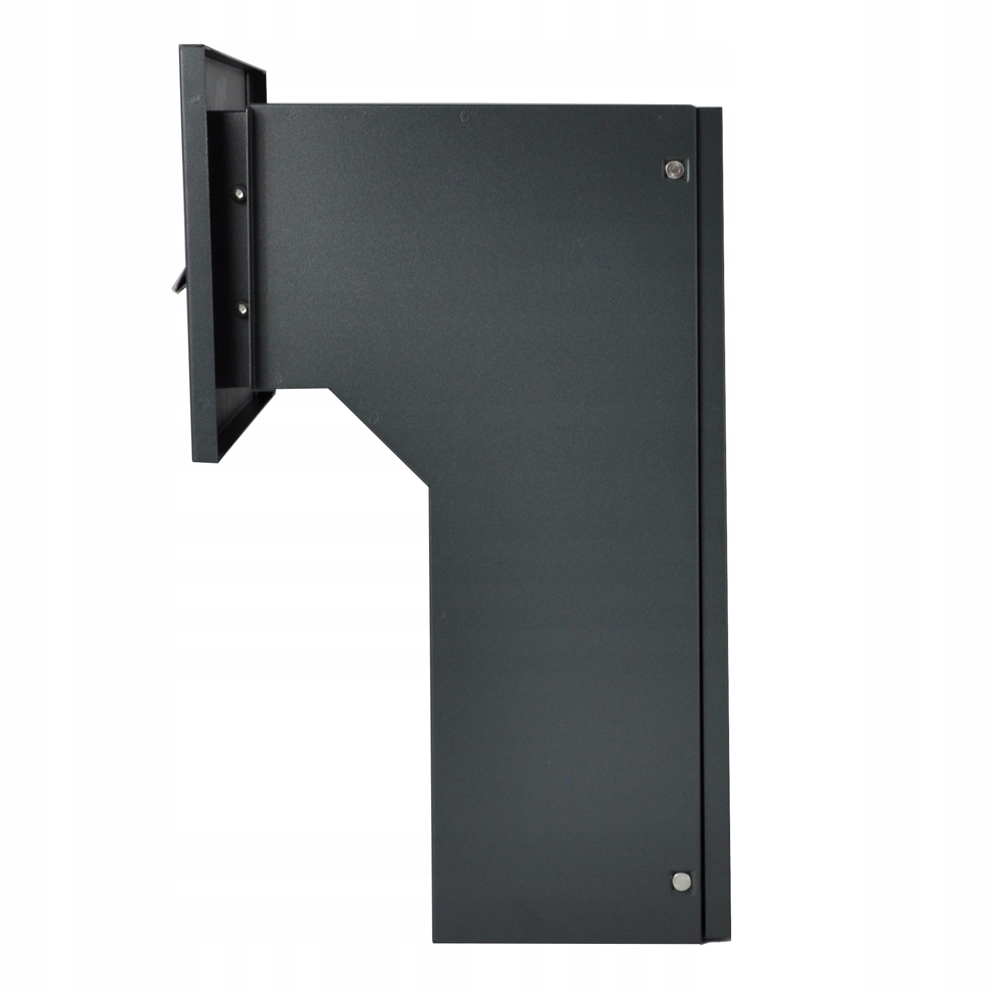 LETTERBOX FOR EMBEDDING THROUGH DOUBLE-SIDED C4 ANTHRACITE + 3 KEYS Product weight with unit packaging 3 kg