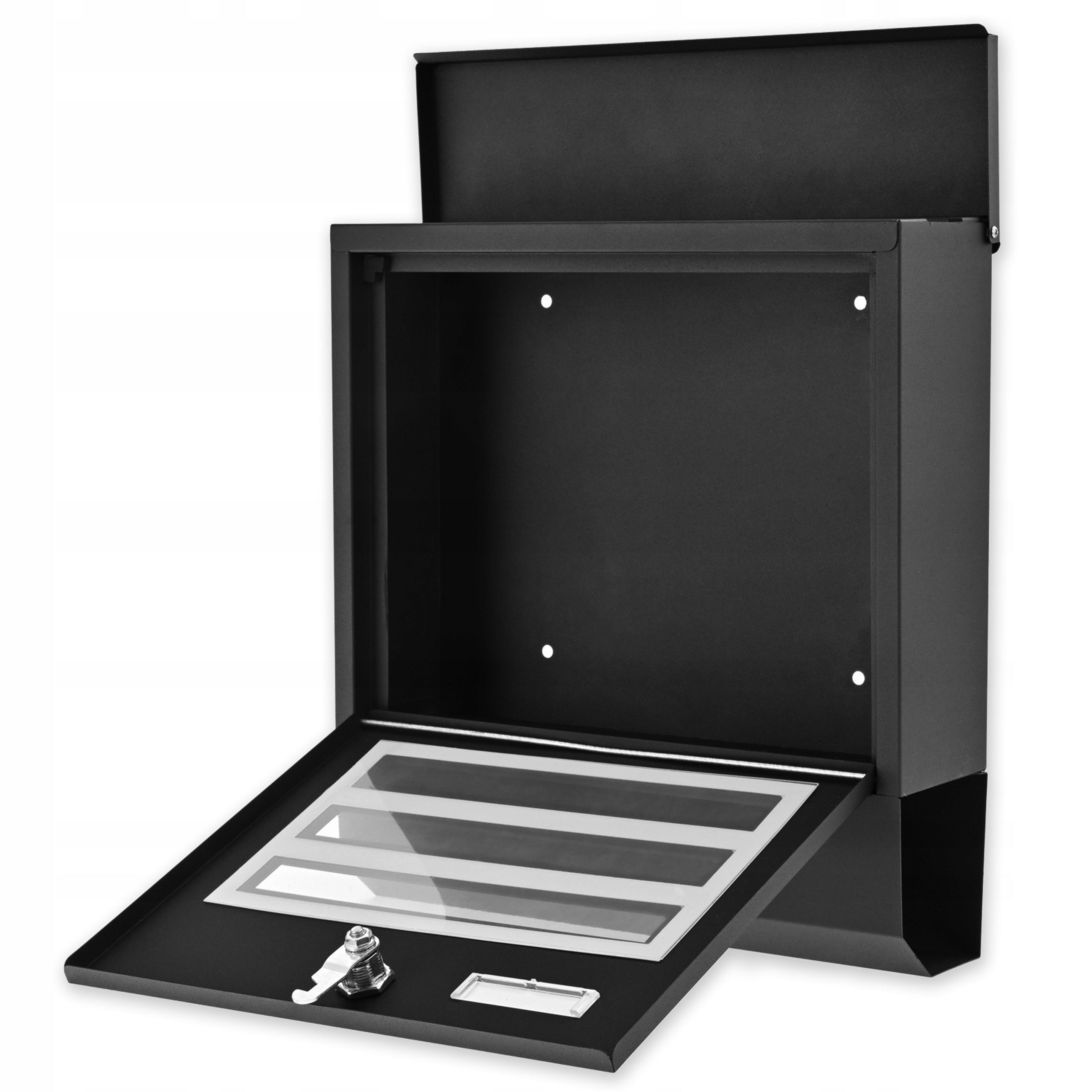 LETTERBOX WITH ADDRESS HOUSE NUMBER PRINT UV PRINT BLACK Manufacturer code SKRZYNKA NA LISTY Z NUMEREM DOMU SN3670-2-D