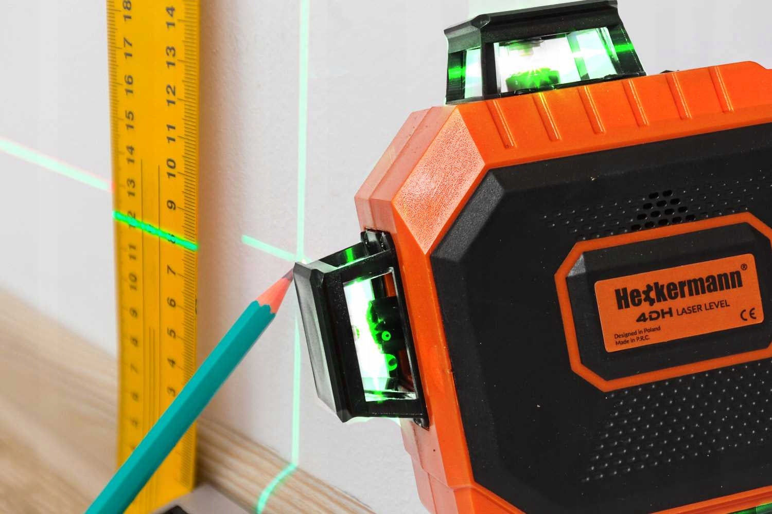 LEVEL LASER CROSS LASER 360 SELF-LEVELING 4D PRO GREEN Model 4Dh
