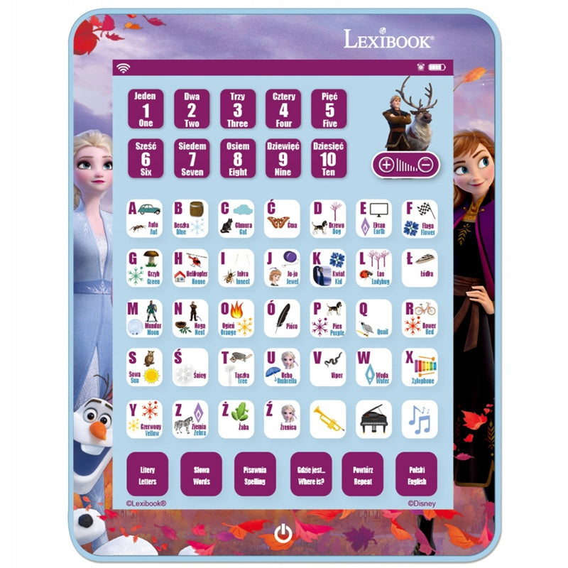 LEXIBOOK Frozen Tablet Educational Bilingual for Kids 3+
