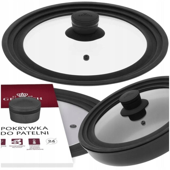 LID FOR POTS PAN UNIVERSAL GLASS 24/26/28 CM GERLACH SMART