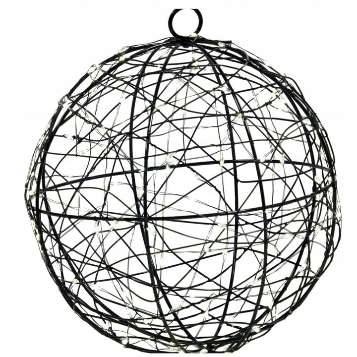 LIGHT BALL WITH LAMET Ø 18cm 140 LED DECORATION Brand Zd trading