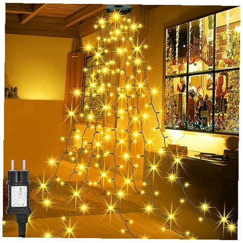 LIGHT GARLAND CHRISTMAS TREE 2M 280 LED 8 MODES TIMER WATERPROOF Christmas