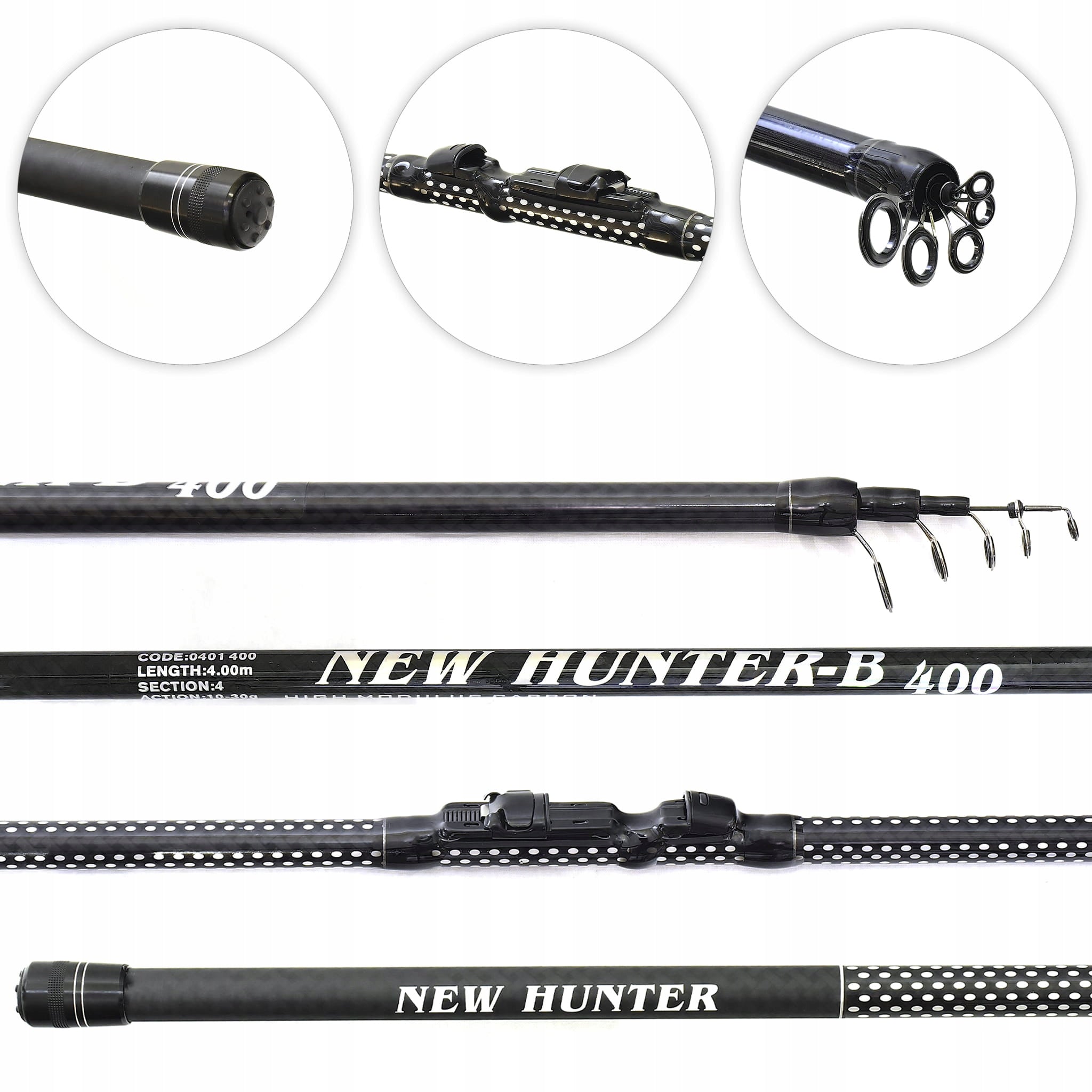 LIGHT ROD BOLONKA NEW HUNTER CARBON 6M MF