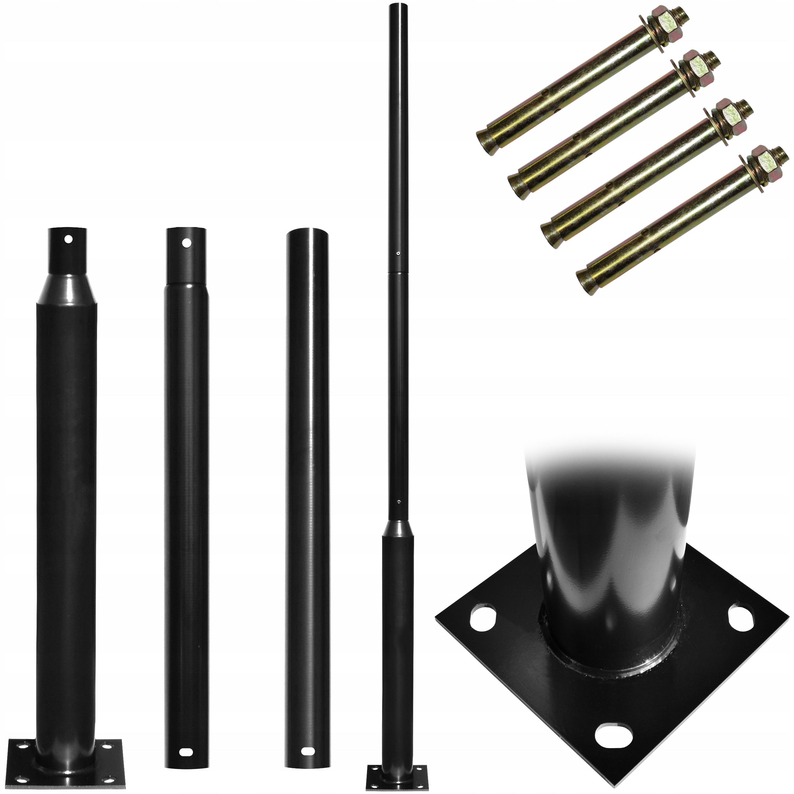 LIGHTING POLE FOR SOLAR STREET LAMPS 3 METERS 75mm