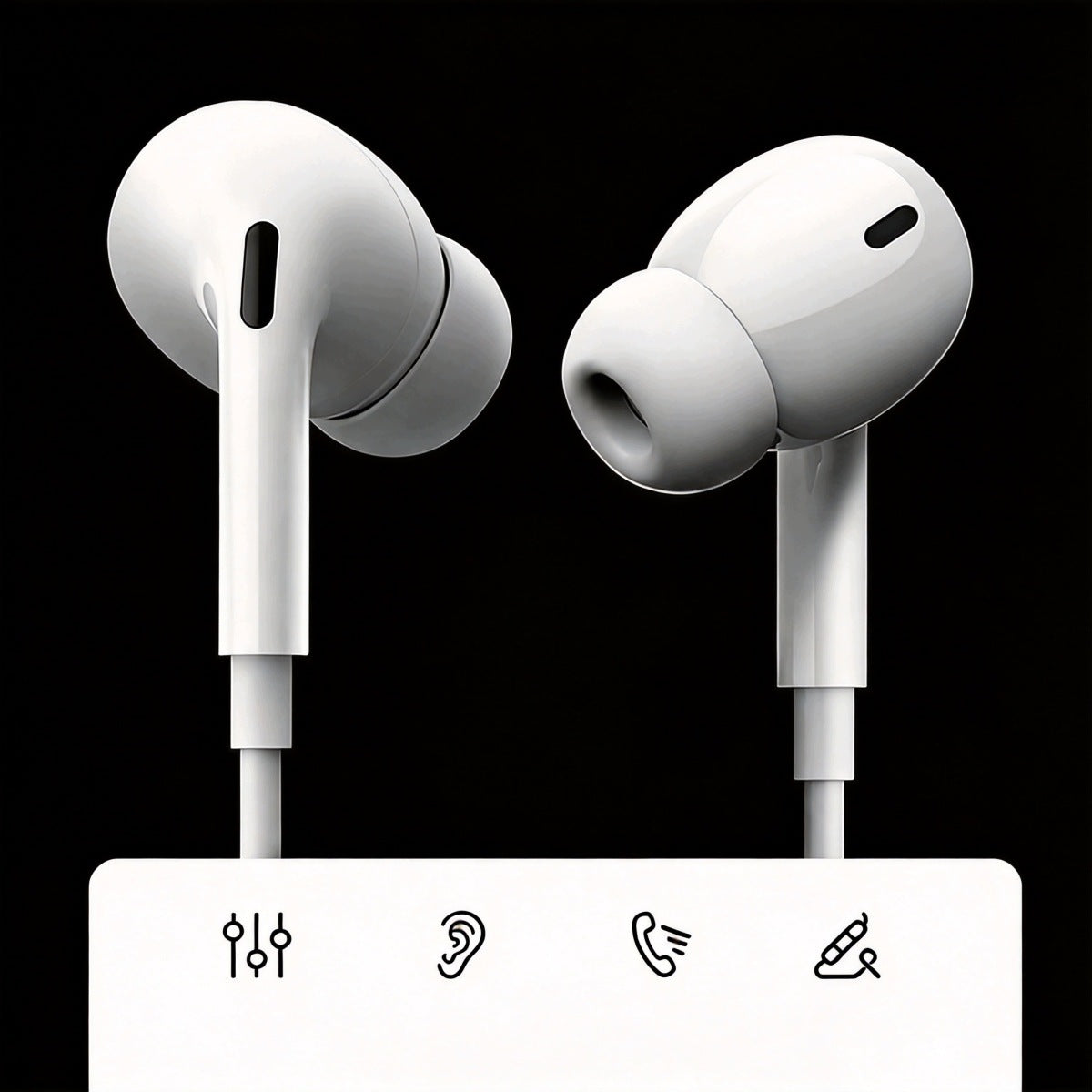 LIGHTNING MFI WIRED HEADPHONES WITH MICROPHONE FOR IPHONE Model other