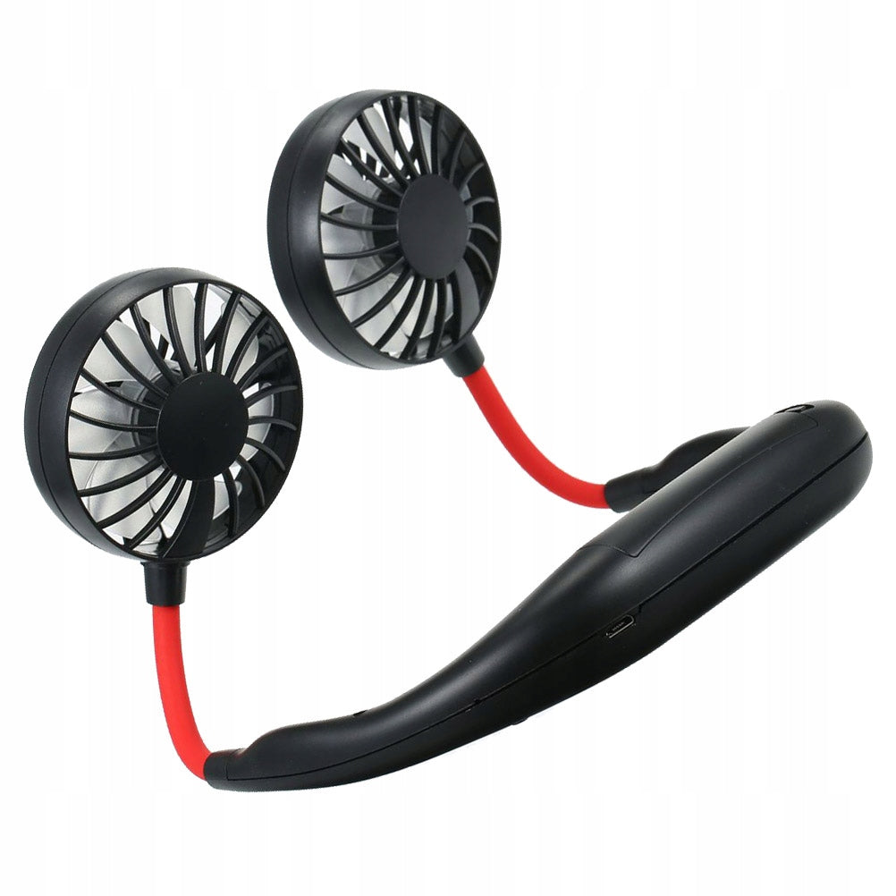 LIGHTWEIGHT BLACK PORTABLE NECK FAN WITH USB CHARGING Fan type mini