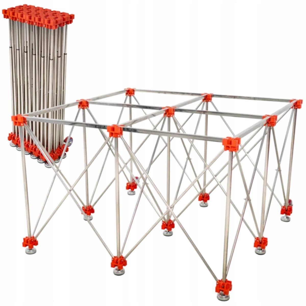 LIGHTWEIGHT FOLDING WORK TABLE FOR PLATES 120x120cm TO 700KG RUBI RUBI 28918
