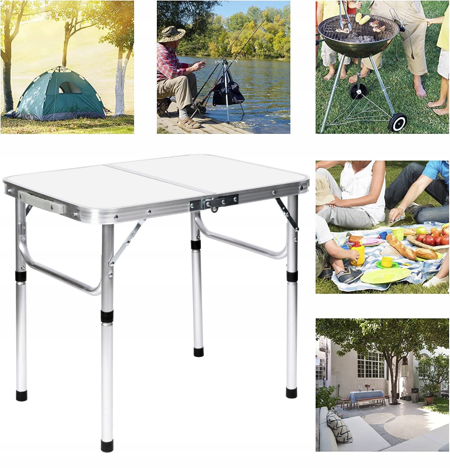 LIGHTWEIGHT HIKING TABLE FOLDING ALUMINUM CAMPING BEACH TENT Packaging status original