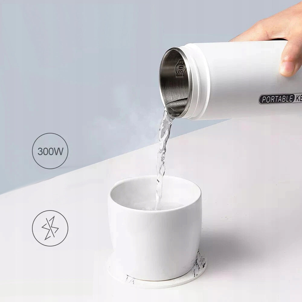 LIGHTWEIGHT MINI KETTLE THERMOS ELECTRIC TOURIST PORTABLE LCD 450ML 300W Brand no brand