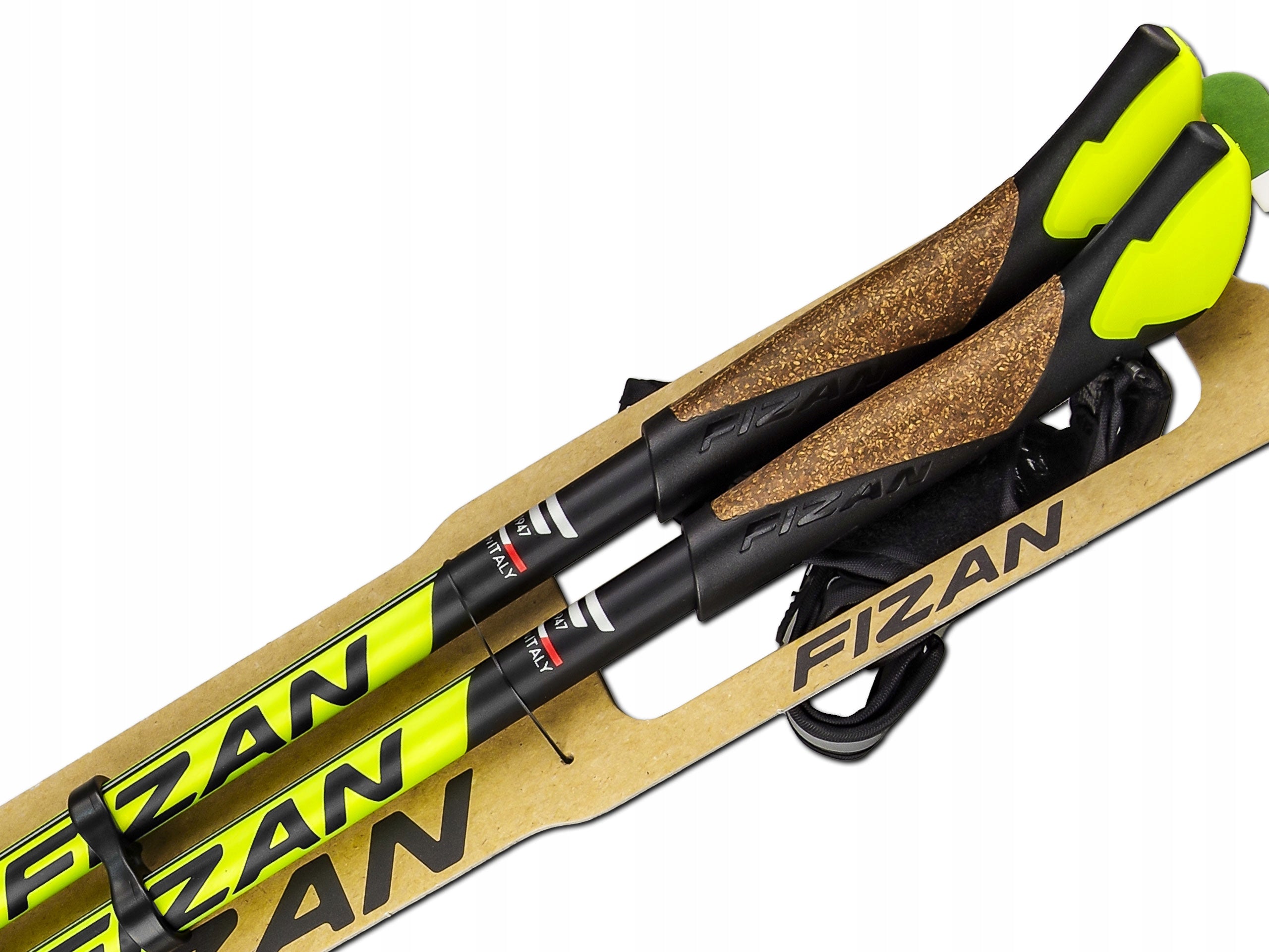 LIGHTWEIGHT POLES NORDIC WALKING POLES FIZAN SPEED YELLOW ADJUSTABLE FOR WALKING Manufacturer code 8056420783063