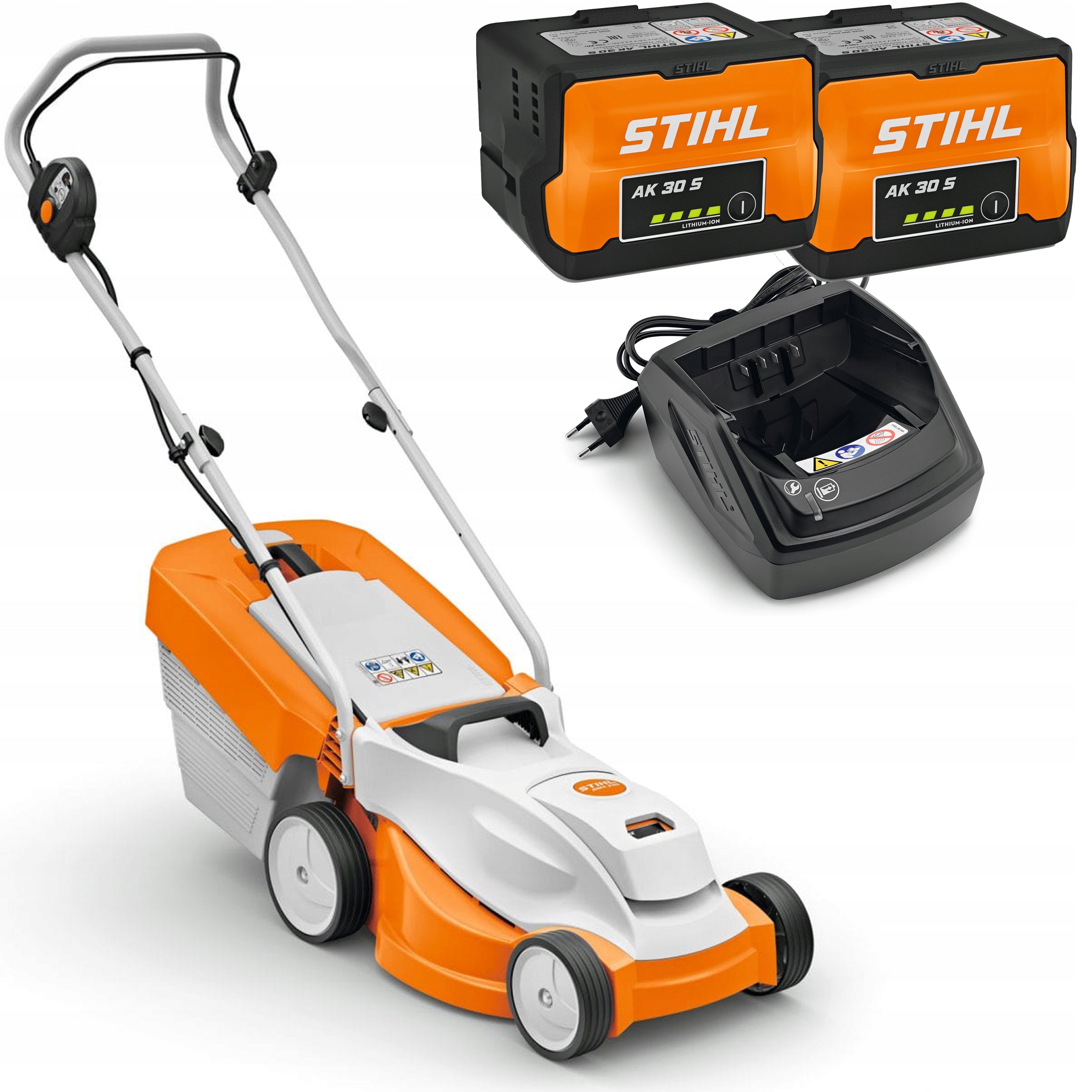 LIGHTWEIGHT RETURNABLE CORDLESS MOWER STIHL RMA 235 2x AK 30S + CHARGER