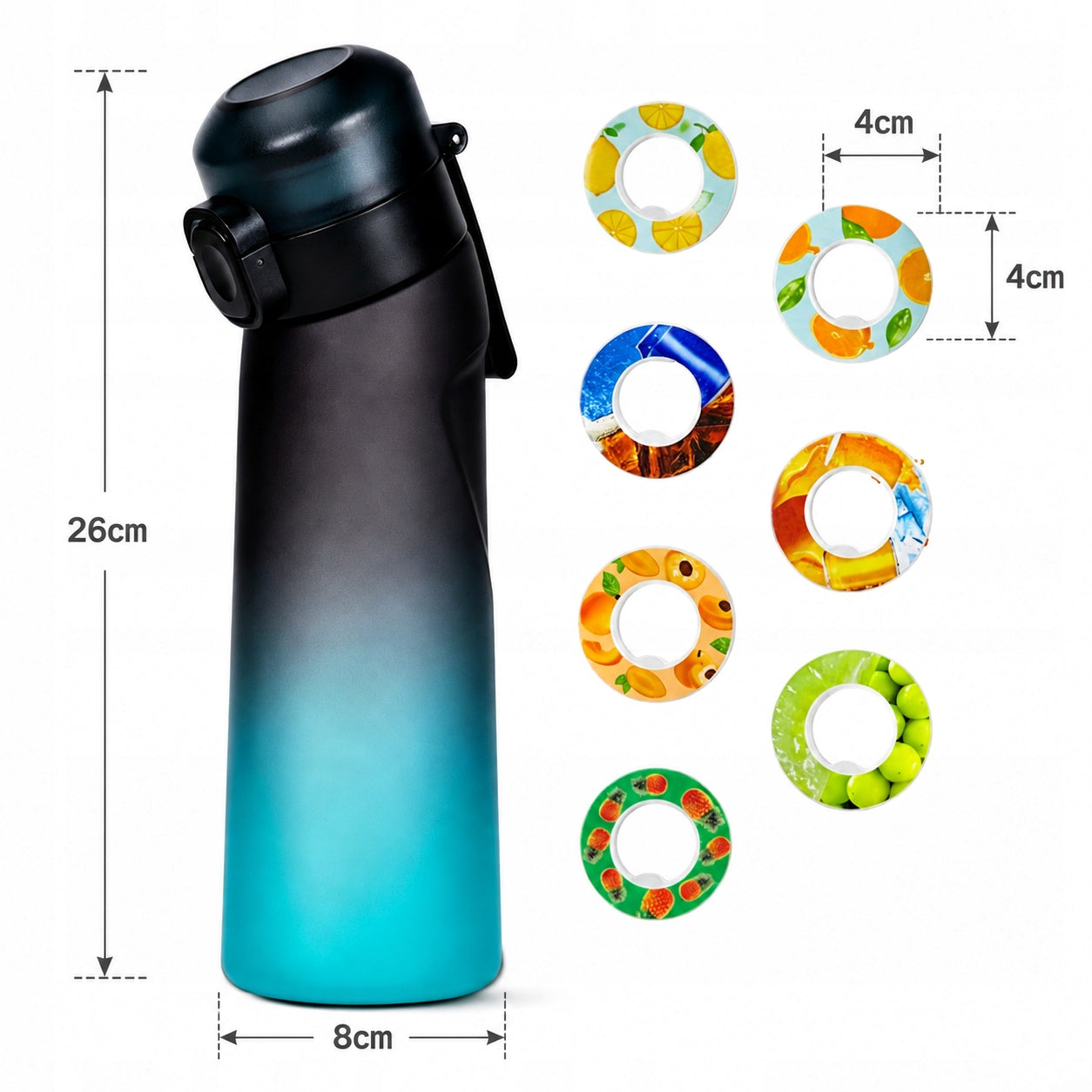 LIMITED EDITION! WATER BOTTLE FLAVORING WATER BOTTLE SET Manufacturer code YFDZ-6910992553030