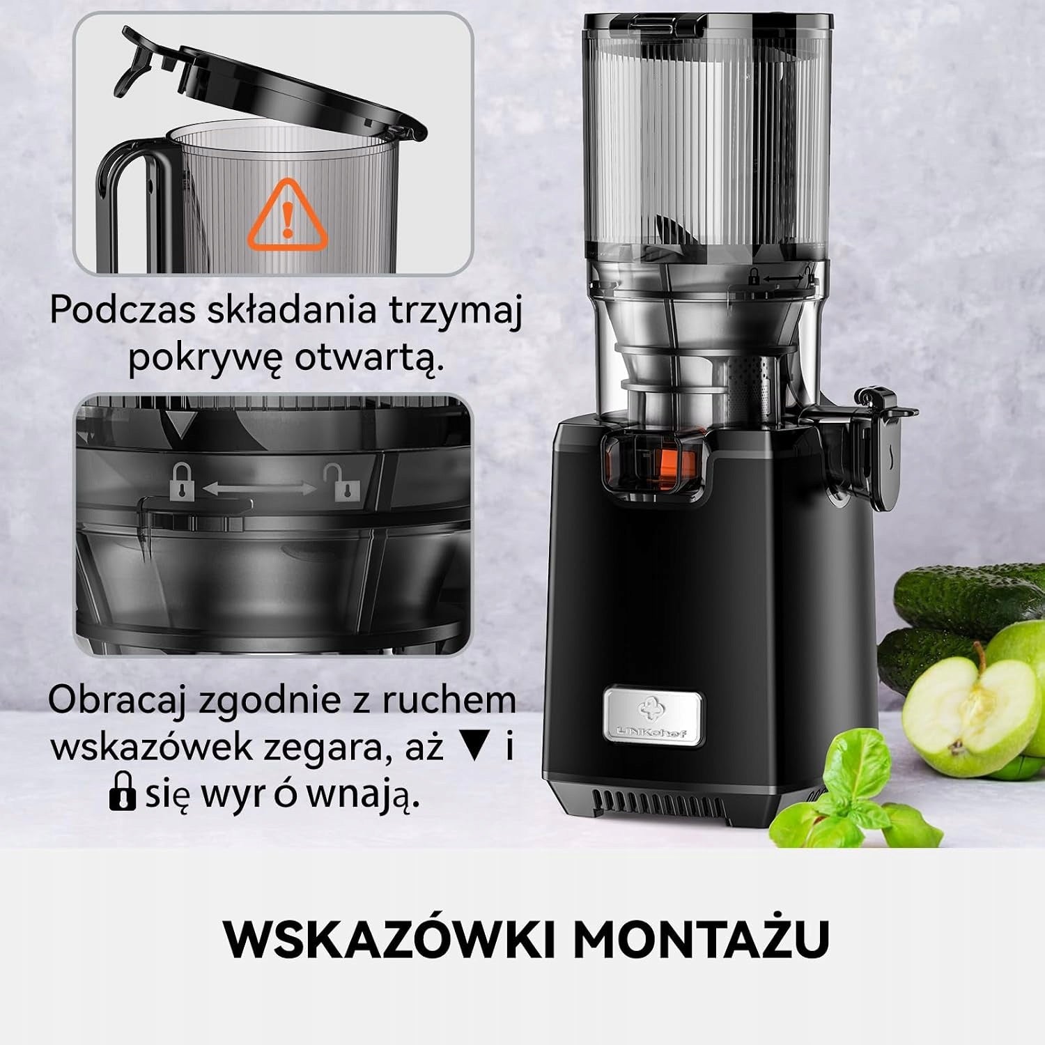 LINKCHEF Slow Speed Juicer 250W BPA Free Manufacturer code SJ52