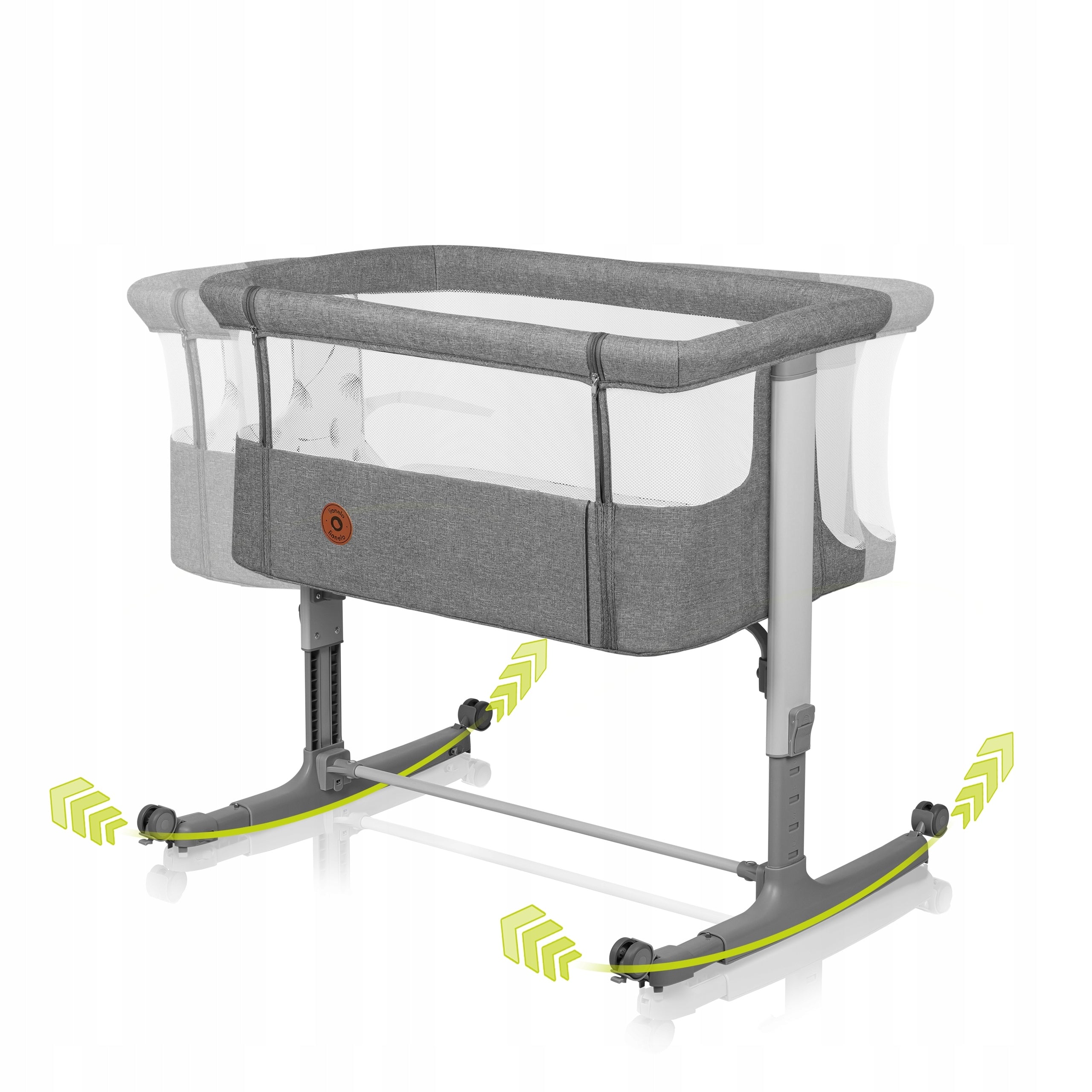 LIONELO Aurora 3in1 Travel Cot 60x85 cm grey DESCRIPTION!! Manufacturer code Łóżeczko dostawne plus kołyska