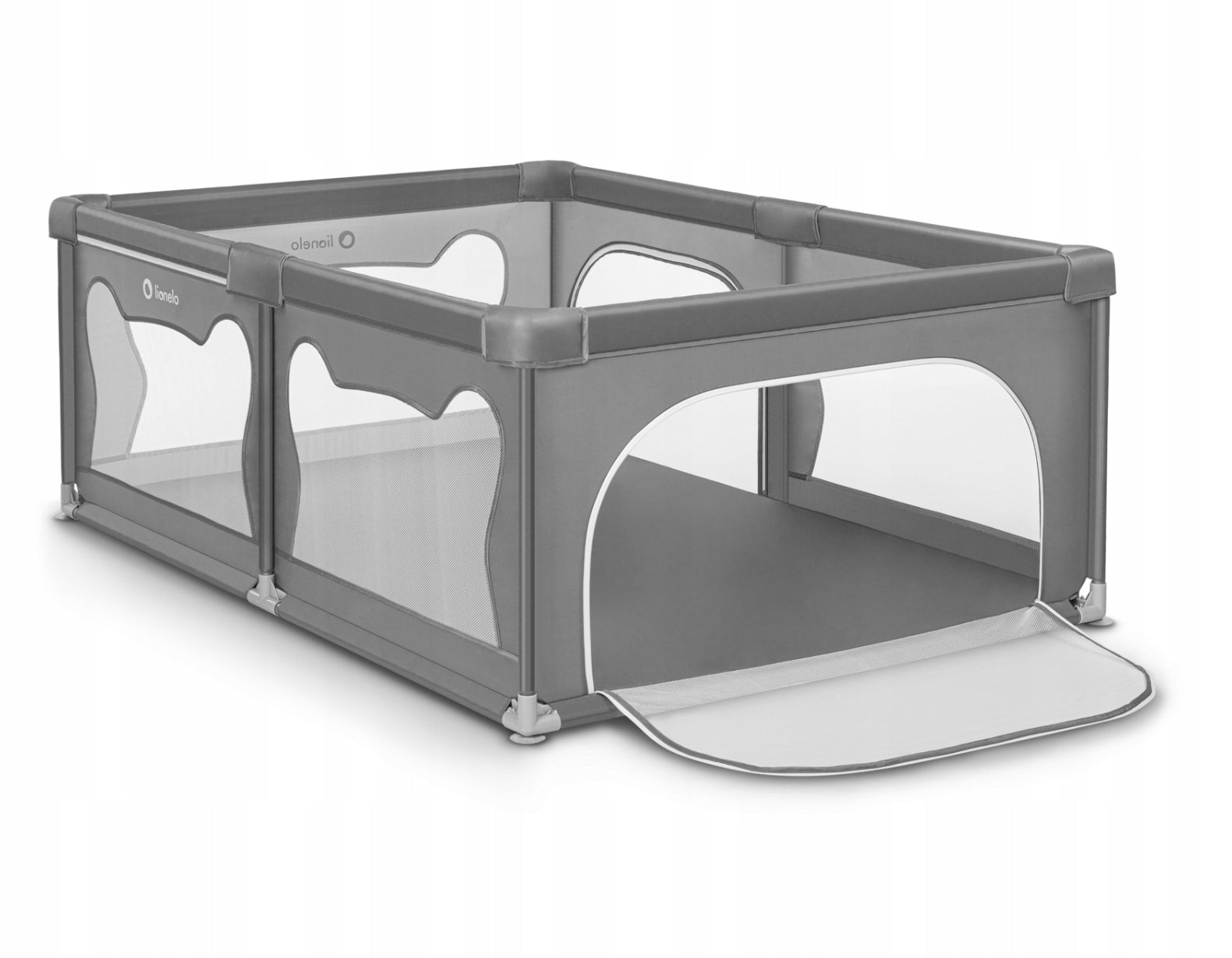 LIONELO Large Children's Playpen Square toys with floor WILLOW GREY Manufacturer code 5903771704700