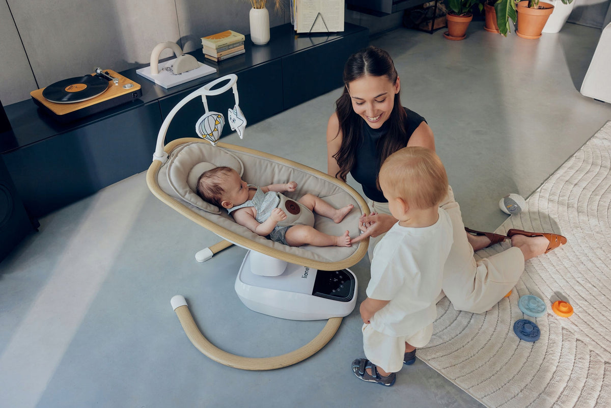 LIONELO OLIVIA lehátko-houpačka s kolotočem melodiemi časovačem a dálkovým Manufacturer code obracany, zabawki, melodie, poduszka, timer