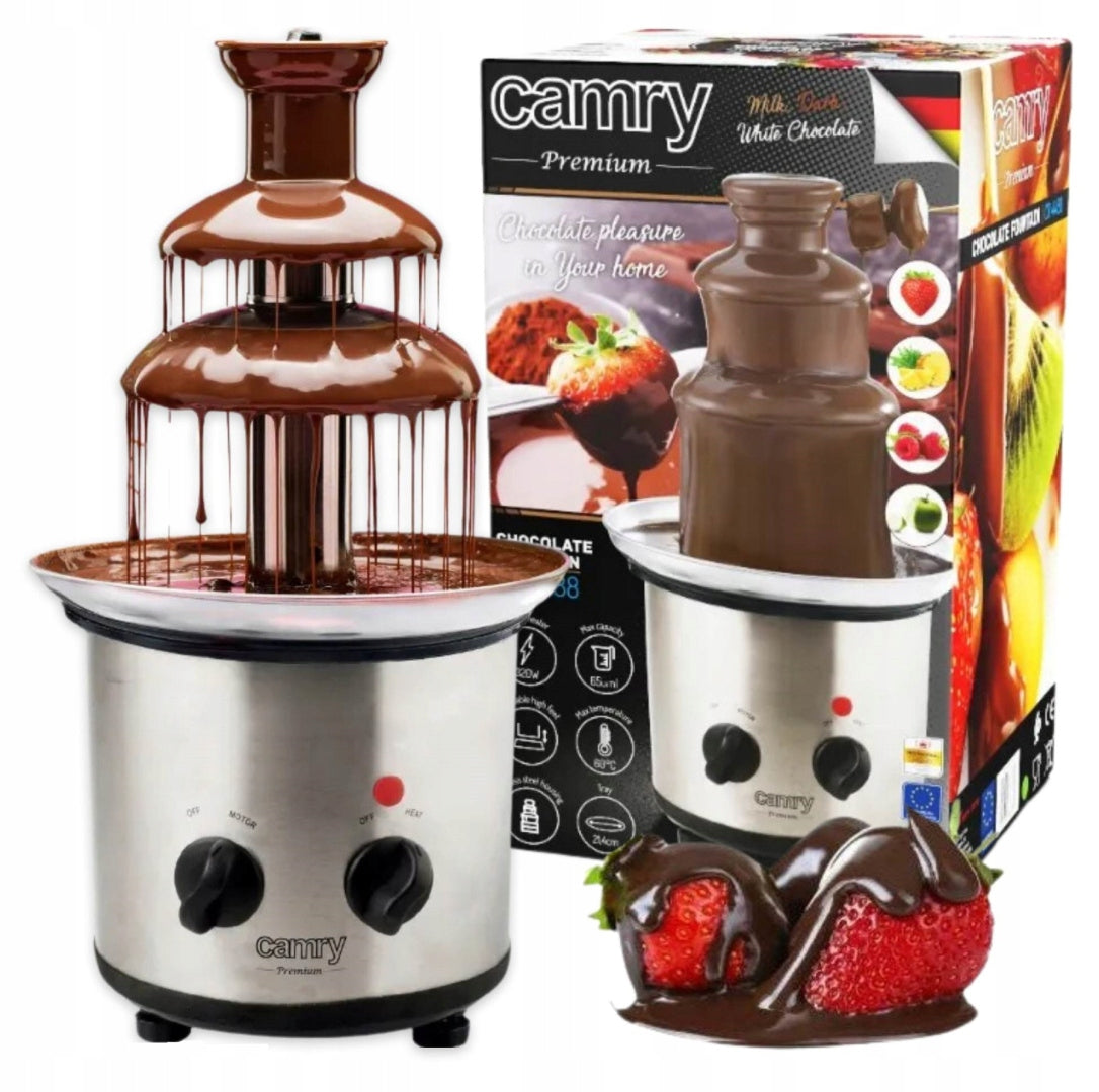 LIQUID CHOCOLATE FOUNTAIN - PERFECT FOR WEDDING 650L 320W SILVER GREY