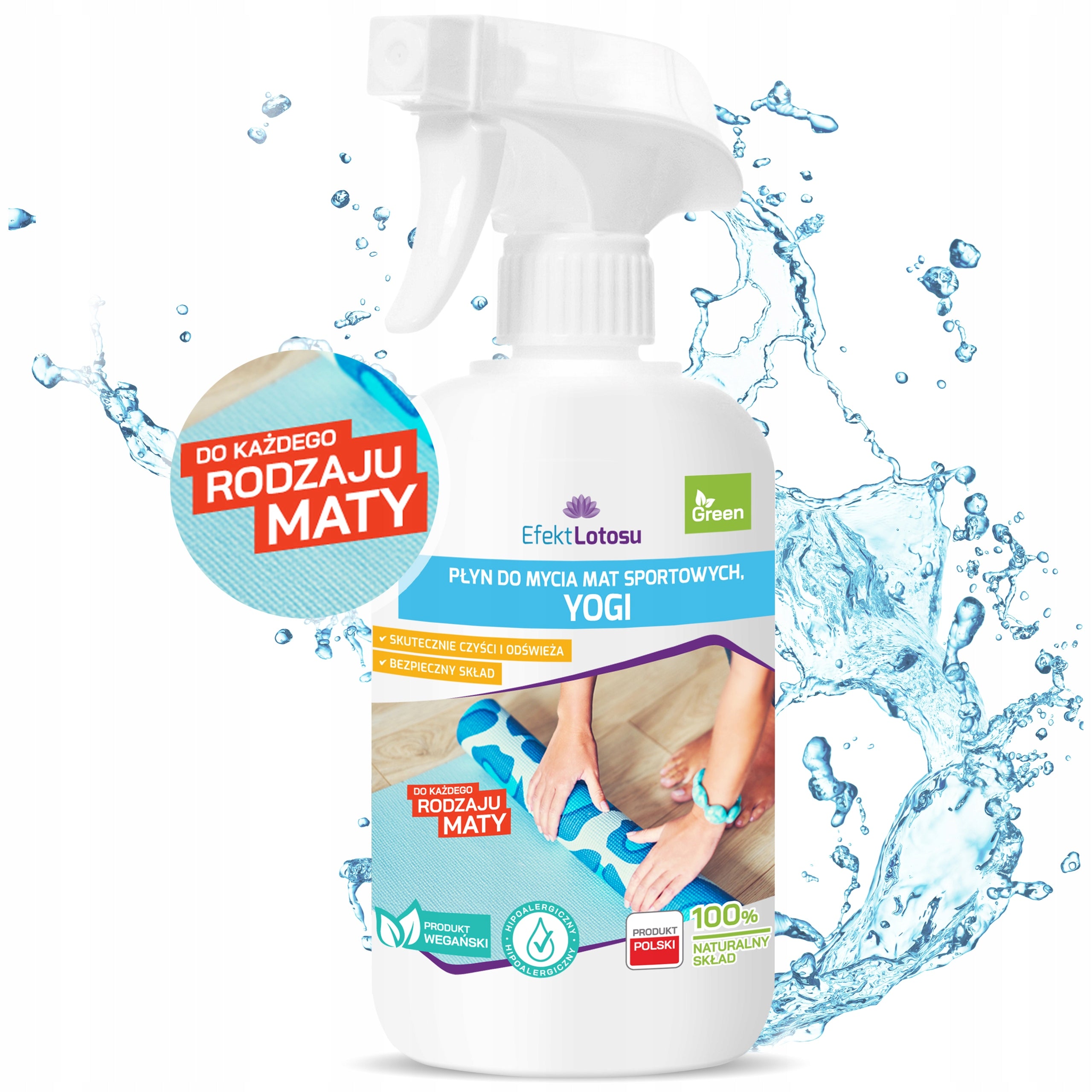LIQUID SPRAY FOR WASHING YOGA MAT YOGA 500ML