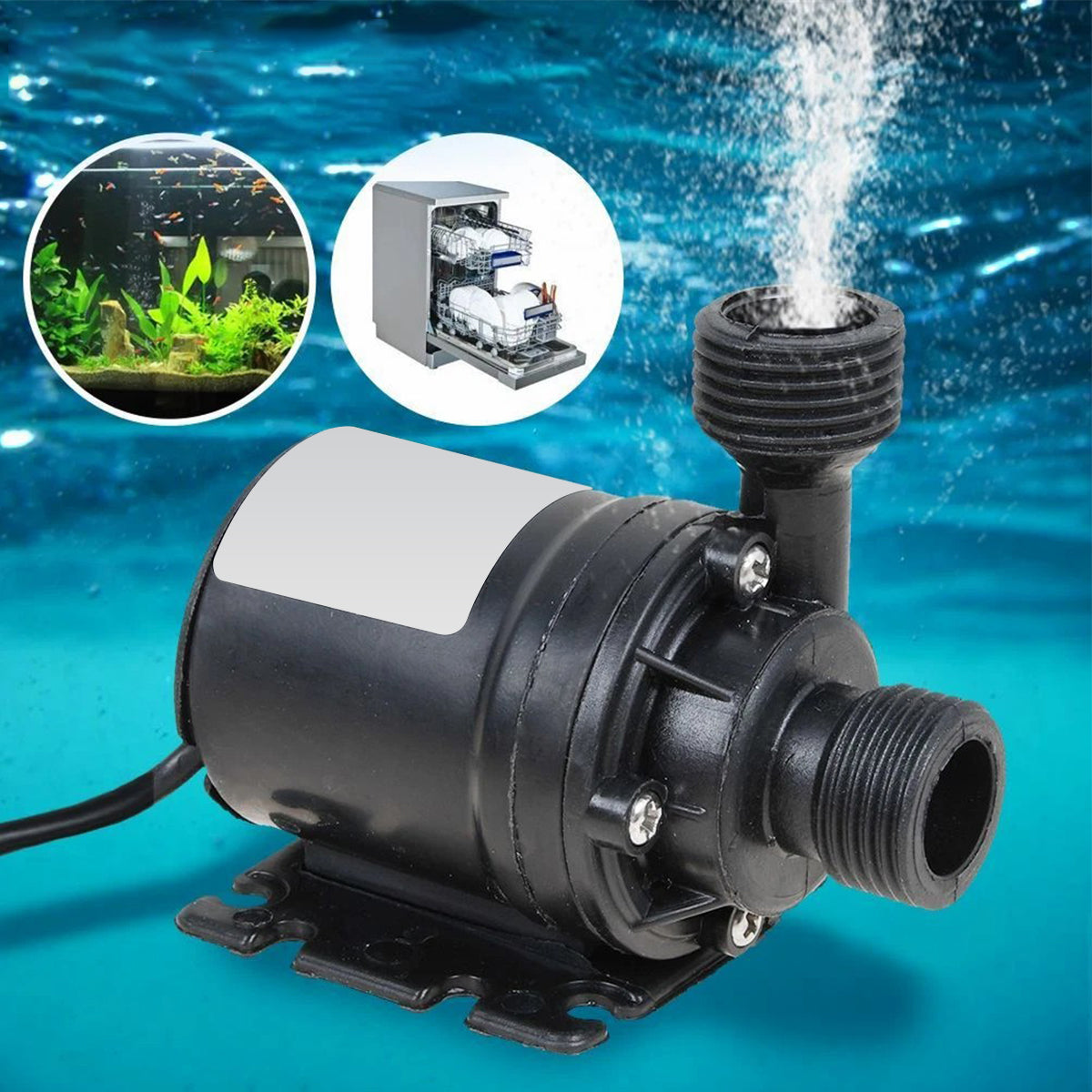 LIQUID WATER FLOW PUMP 800L/H 12V 19W EAN (GTIN) 6900581209554