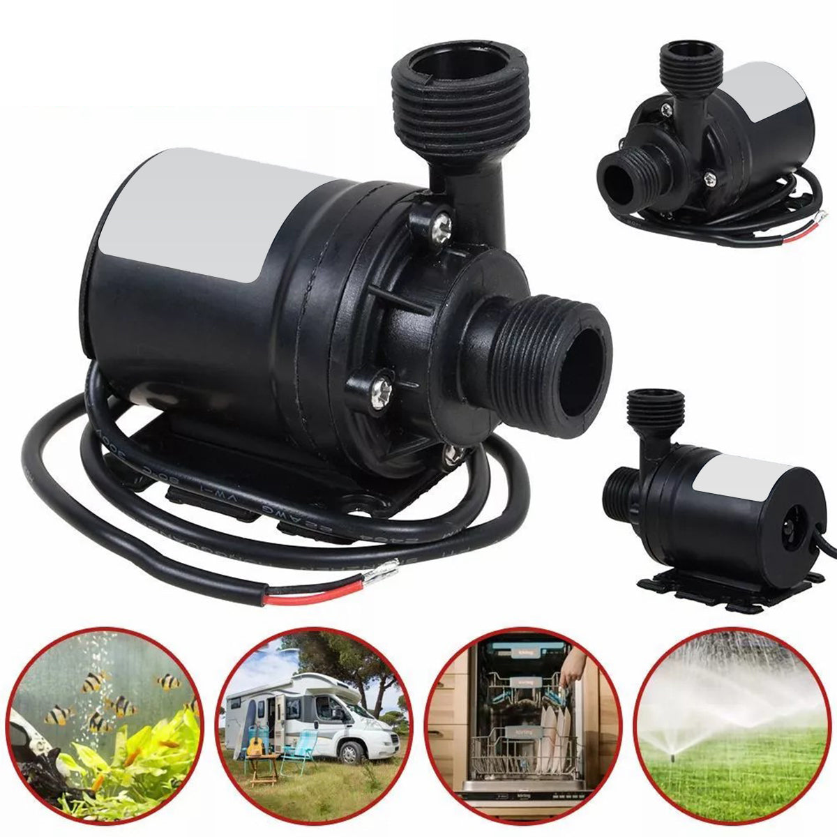 LIQUID WATER FLOW PUMP 800L/H 12V 19W Manufacturer code 6900581209554