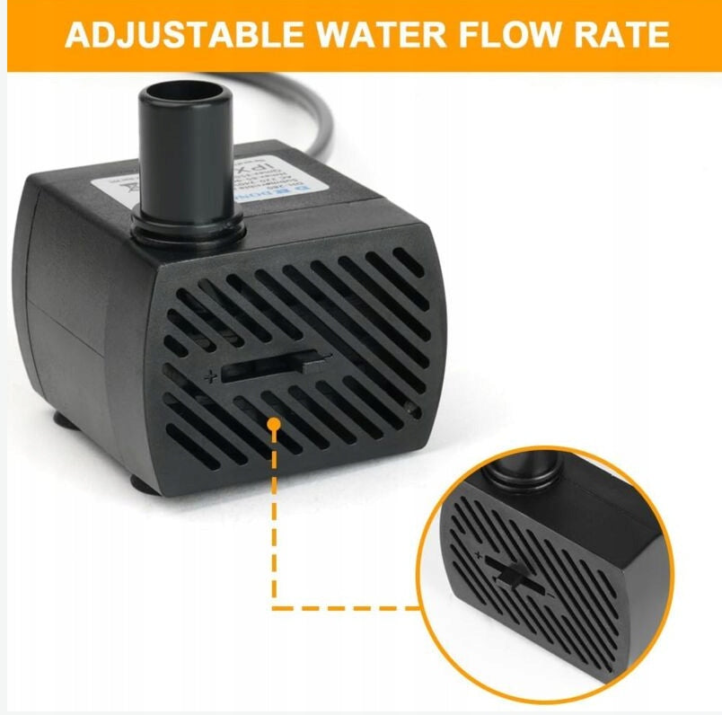 LIQUID WATER PUMP 160L/h 230V with cable 150cm - submersible Quiet EAN (GTIN) 4069331429498