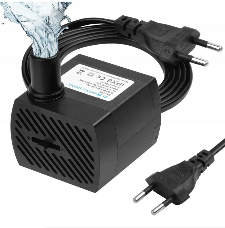 LIQUID WATER PUMP 160L/h 230V with cable 150cm - submersible Quiet