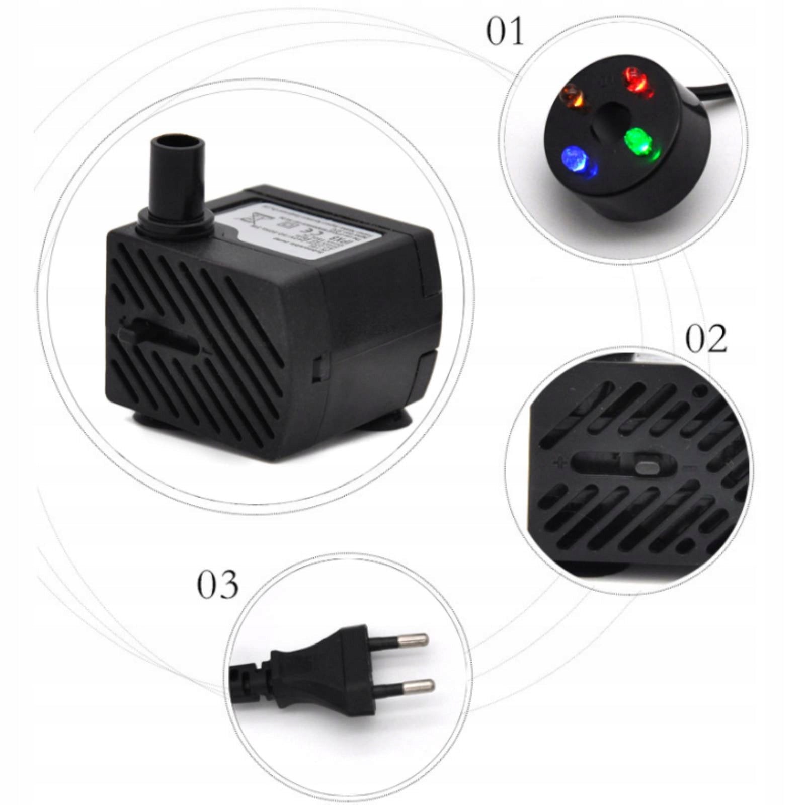LIQUID WATER PUMP ELECTRONIC CIRCULATING PUMP FOR AQUARIUM 5W 280L/H Packaging status original
