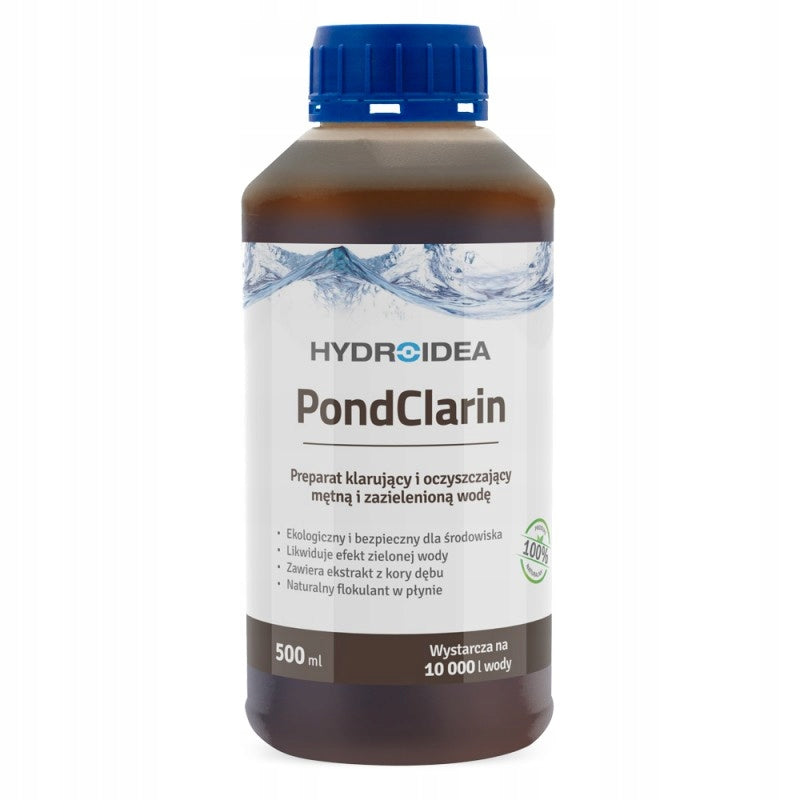LIQUID for cloudy pond water CLARIFICATION Hydroidea PondClarin 0.5L per 10 m3