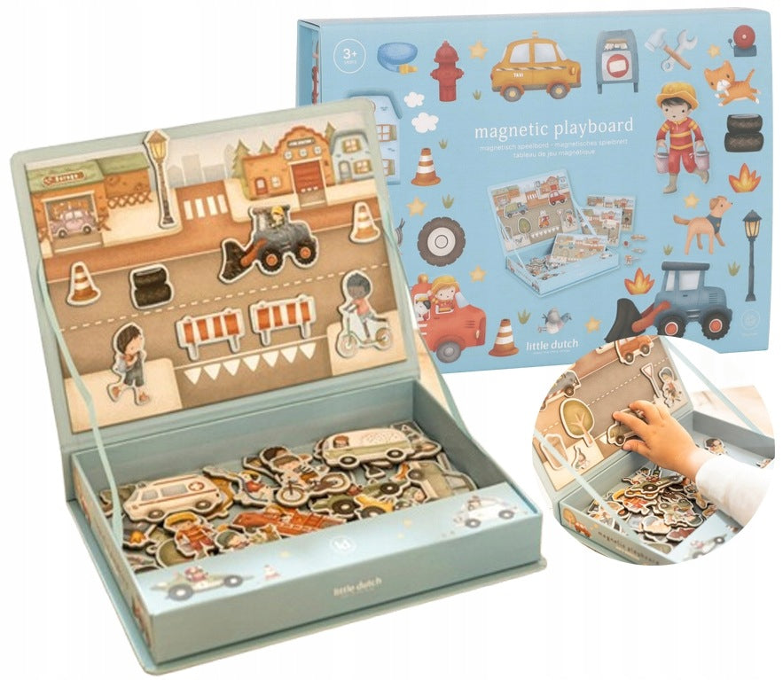 LITTLE DUTCH MAGNETIC EDUCATIONAL PUZZLE FOR CHILD VEHICLES