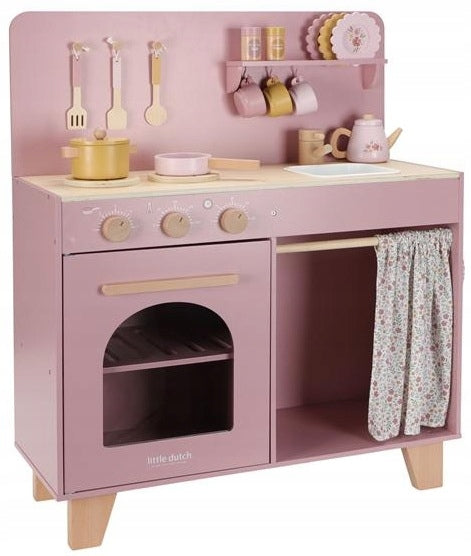 LITTLE DUTCH WOODEN KITCHEN TOY FOR BABY OVEN SINK DISHES