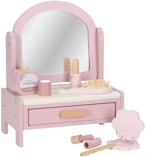 LITTLE DUTCH WOODEN PASTEL CHILDREN'S DRESSING TABLE WITH ACCESSORIES