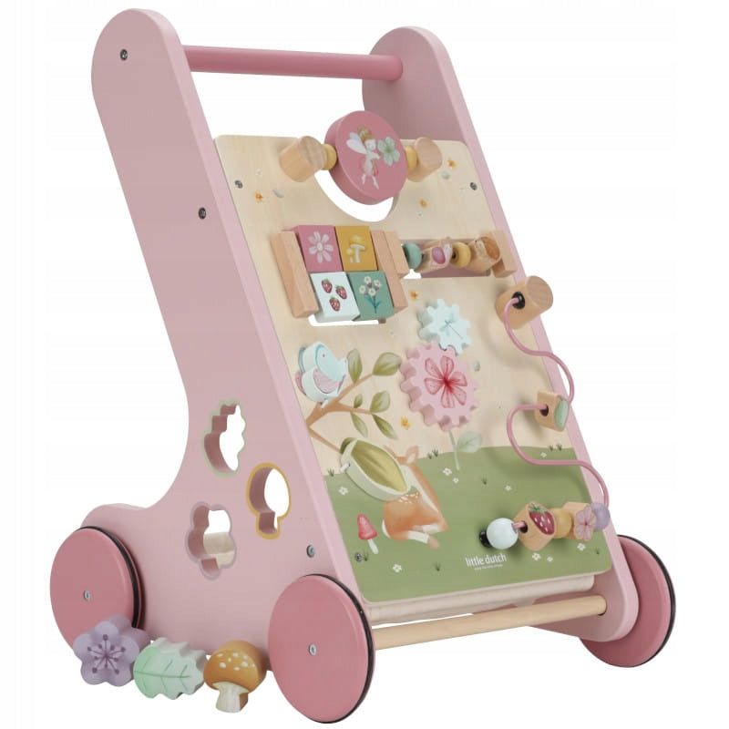 LITTLE DUTCH Wooden Walker Educational Pusher Fairy Garden