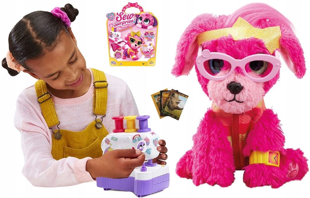 LITTLE LIVE PETS SEWING MACHINE SCRUFF A LUVS SEW SURPRISE + PLUSH TOY Brand Cobi