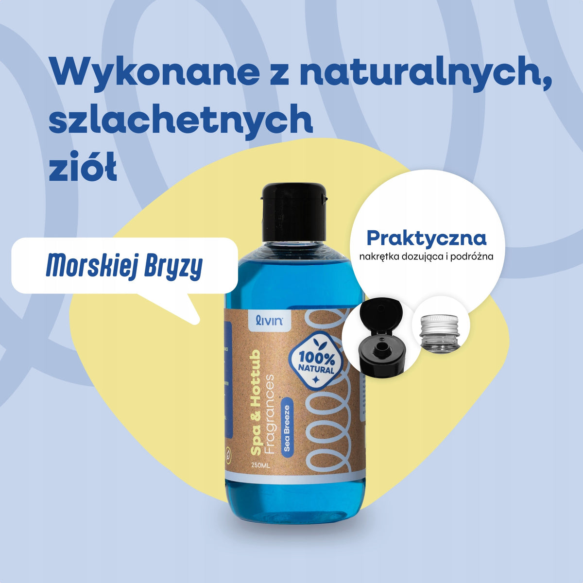 LIVIN' Sea Breeze Jacuzzi fragrance 250 ml aroma for spa and hot tubs Manufacturer code 8720938786389