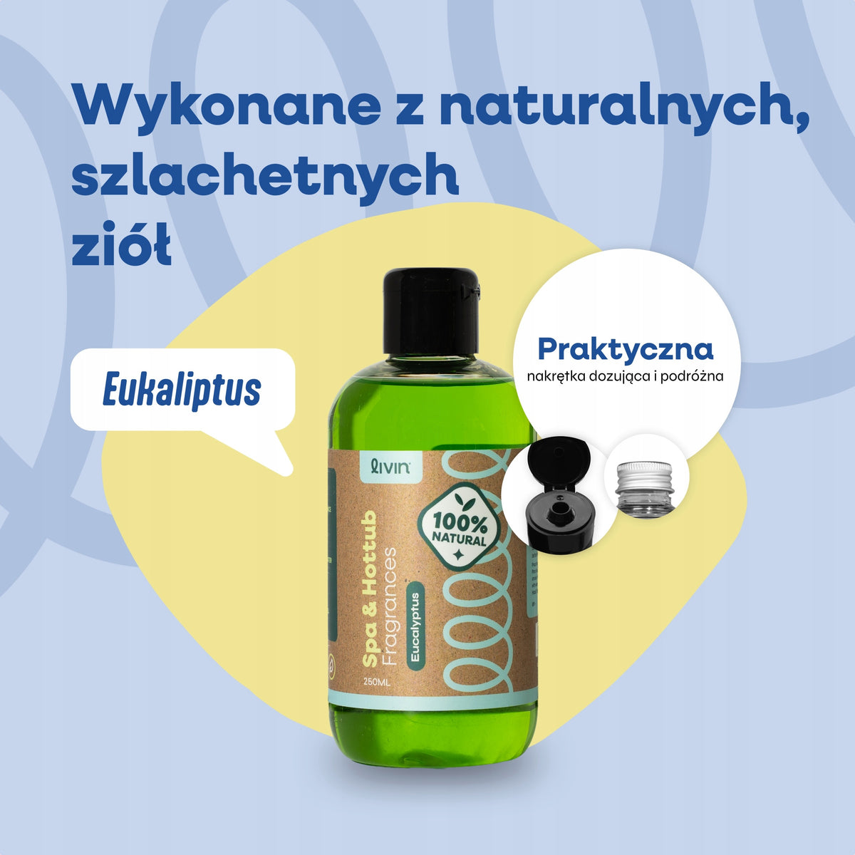 LIVIN' fragrance for Jacuzzi Eucalyptus 250 ml aroma for spa and hot tubs Manufacturer code 8720938786402